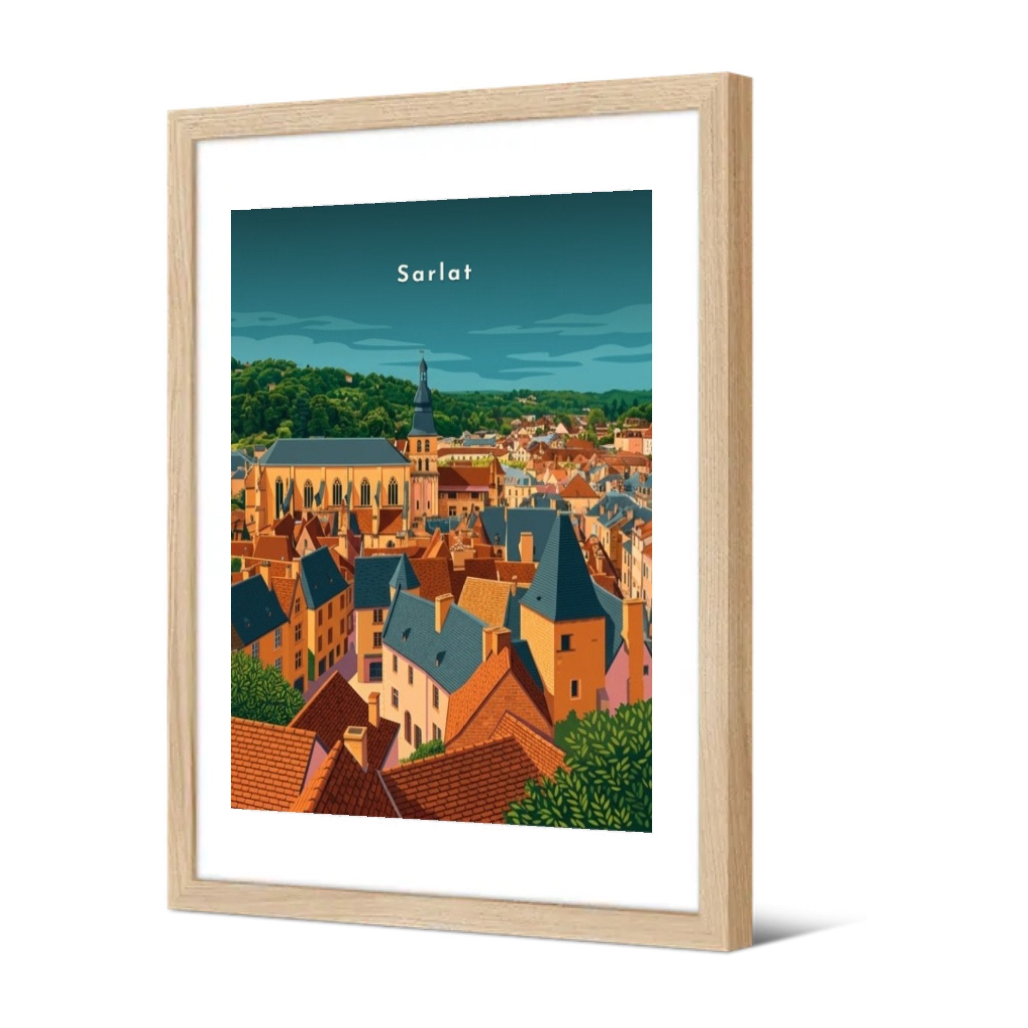 Sarlat — Pôdevache, encadrée, vue de trois quarts