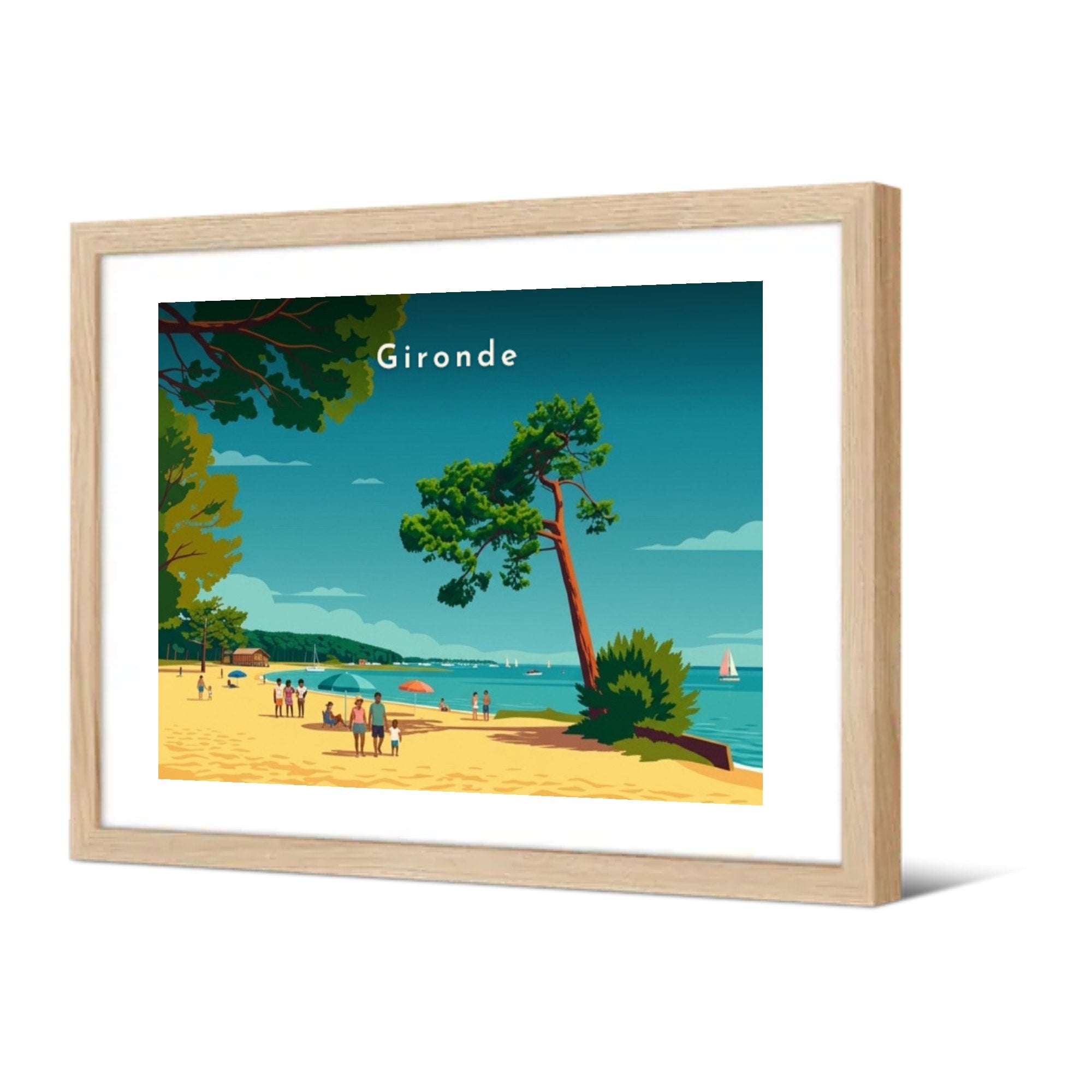 Gironde — Pôdevache, encadrée, vue de trois quarts