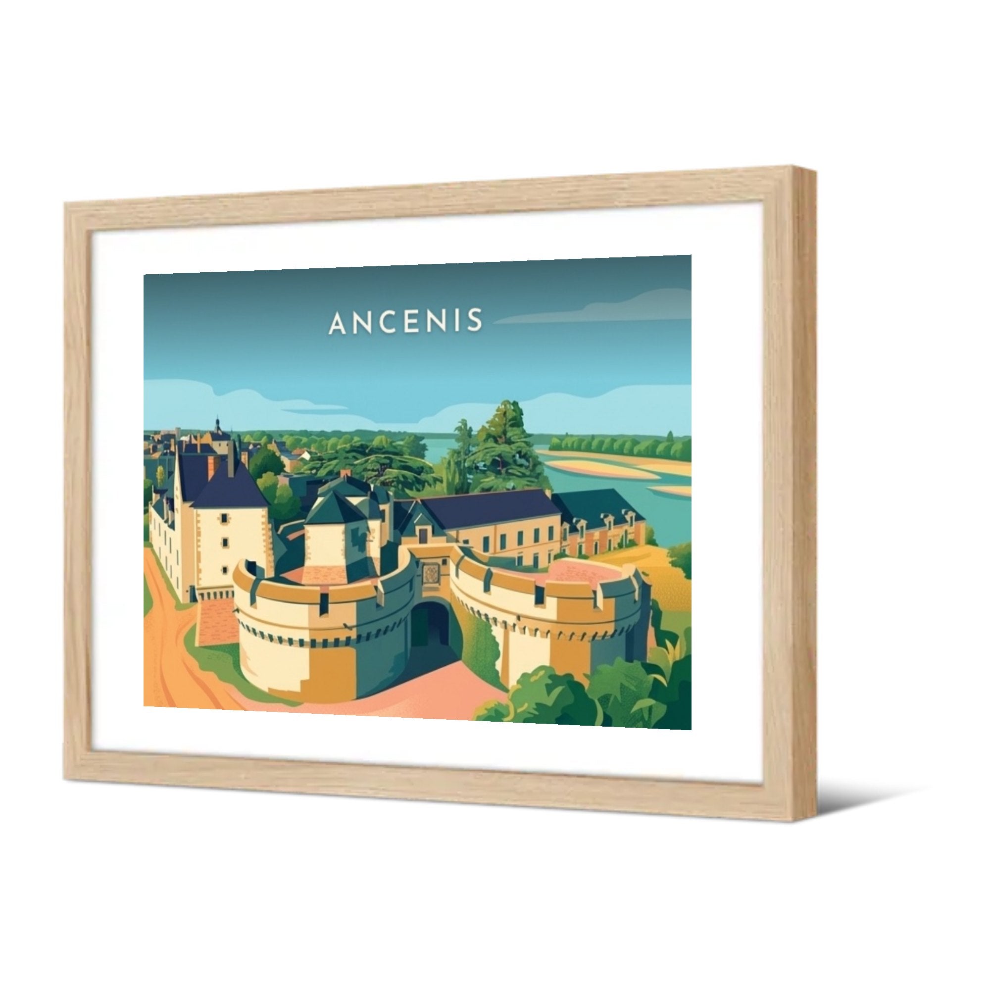 Ancenis — Pôdevache, encadrée, vue de trois quarts