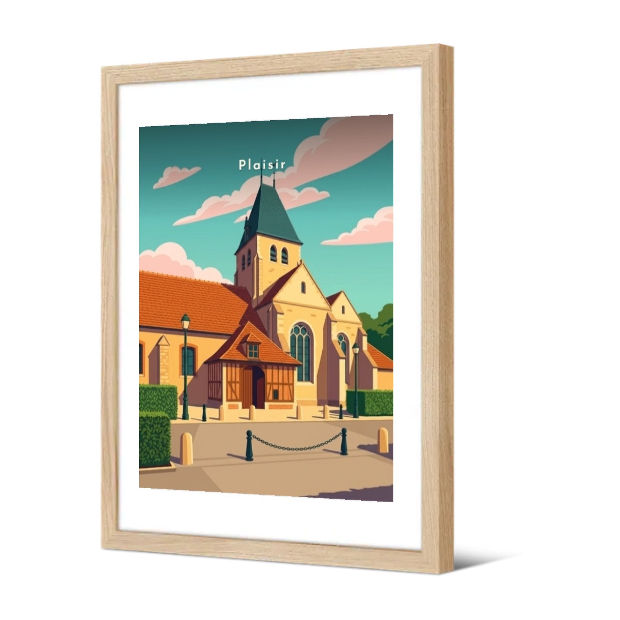 Église Saint-Pierre — Pôdevache, encadrée, vue de trois quarts