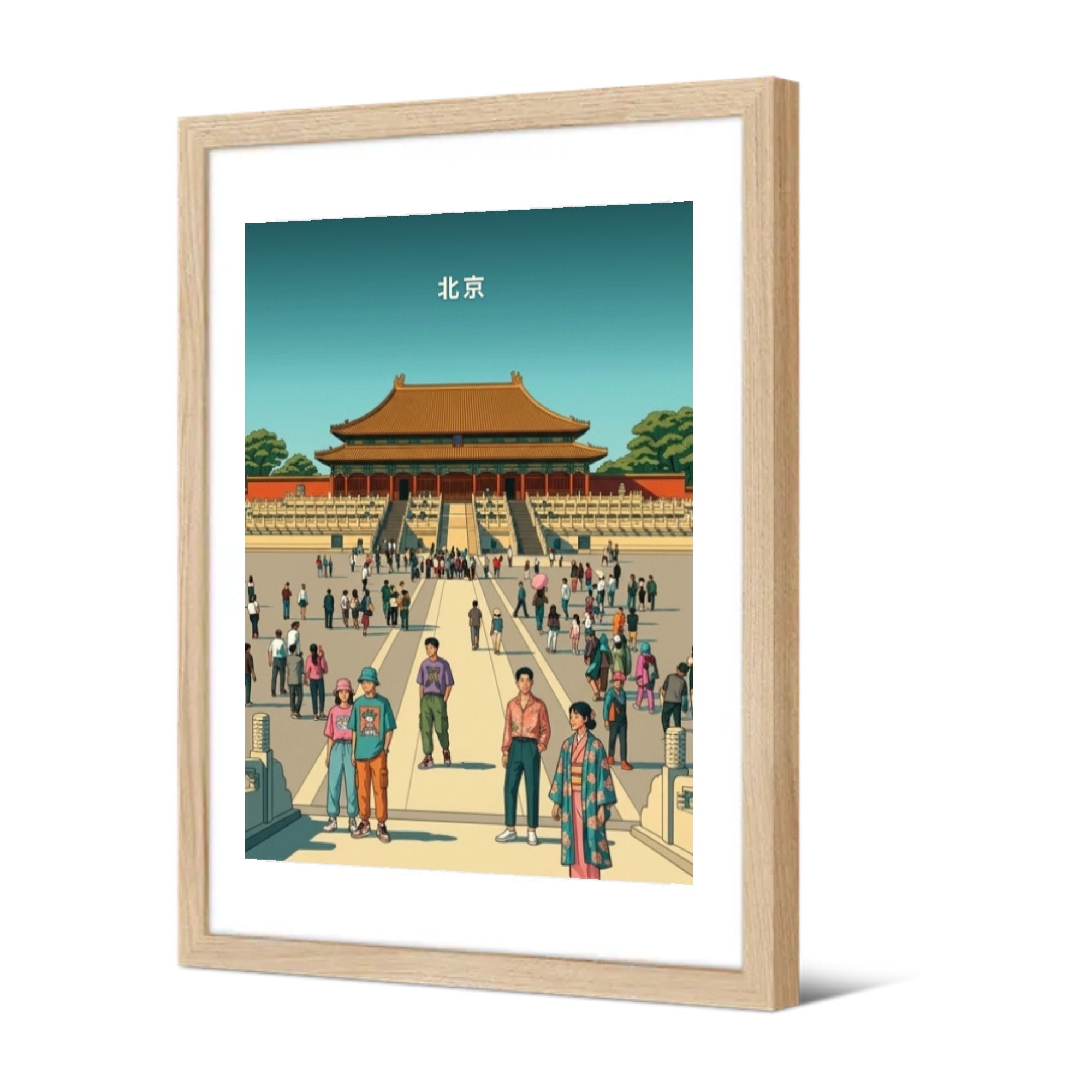 Pékin — Pôdevache, encadrée, vue de trois quarts