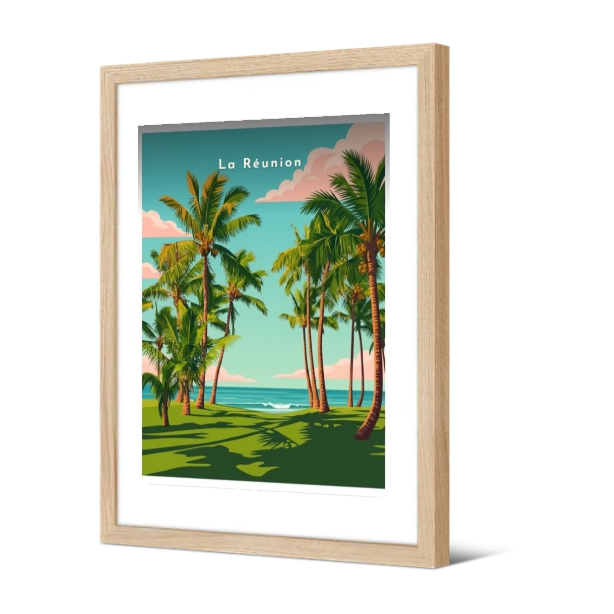 La Réunion — Pôdevache, encadrée, vue de trois quarts