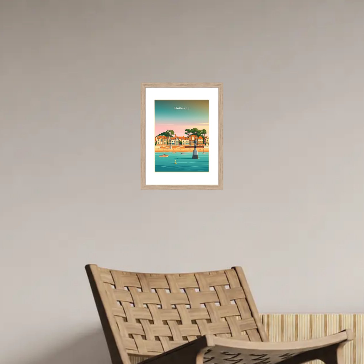 La Grande Plage — Pôdevache, en situation sur un mur