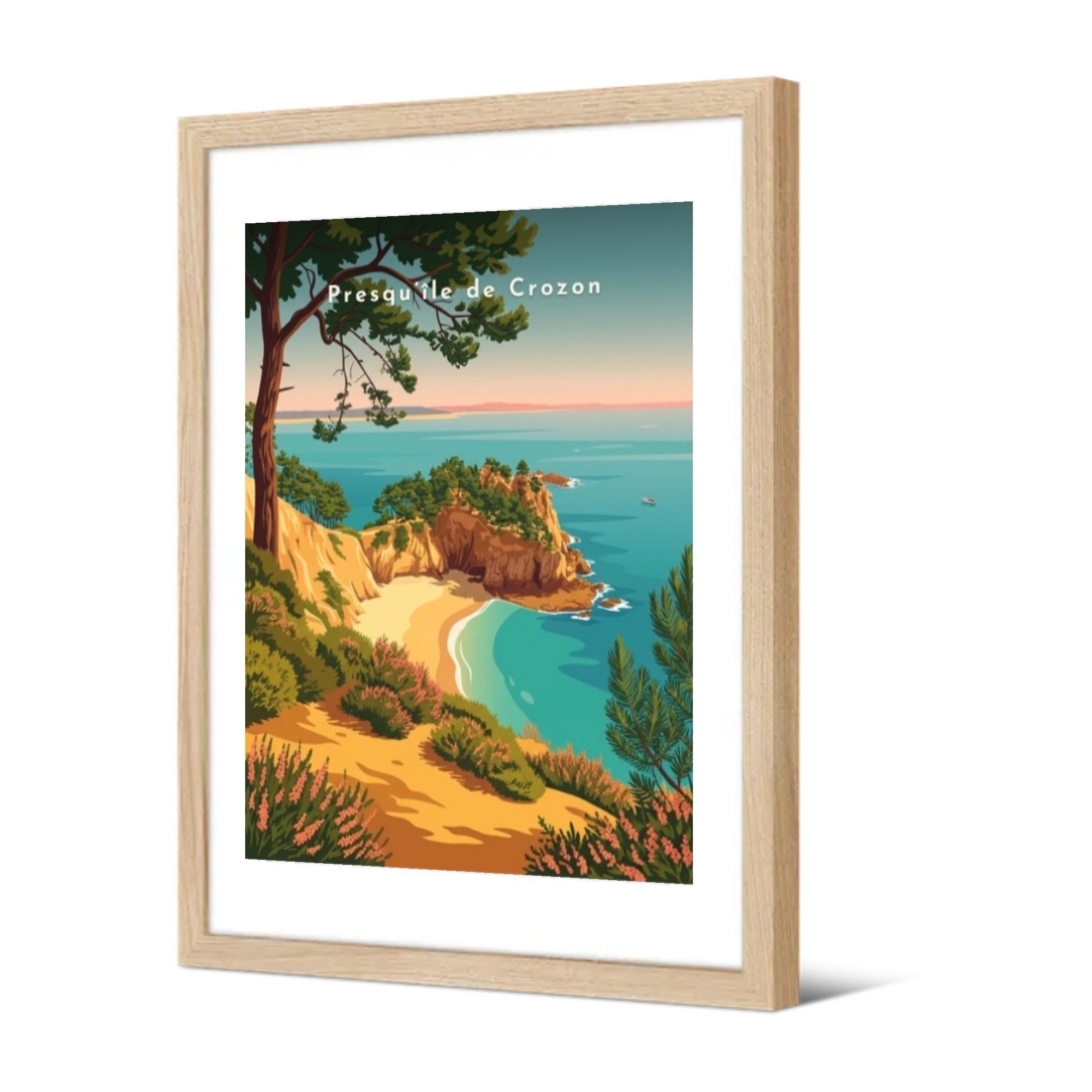 Presqu’île de Crozon — Pôdevache, encadrée, vue de trois quarts