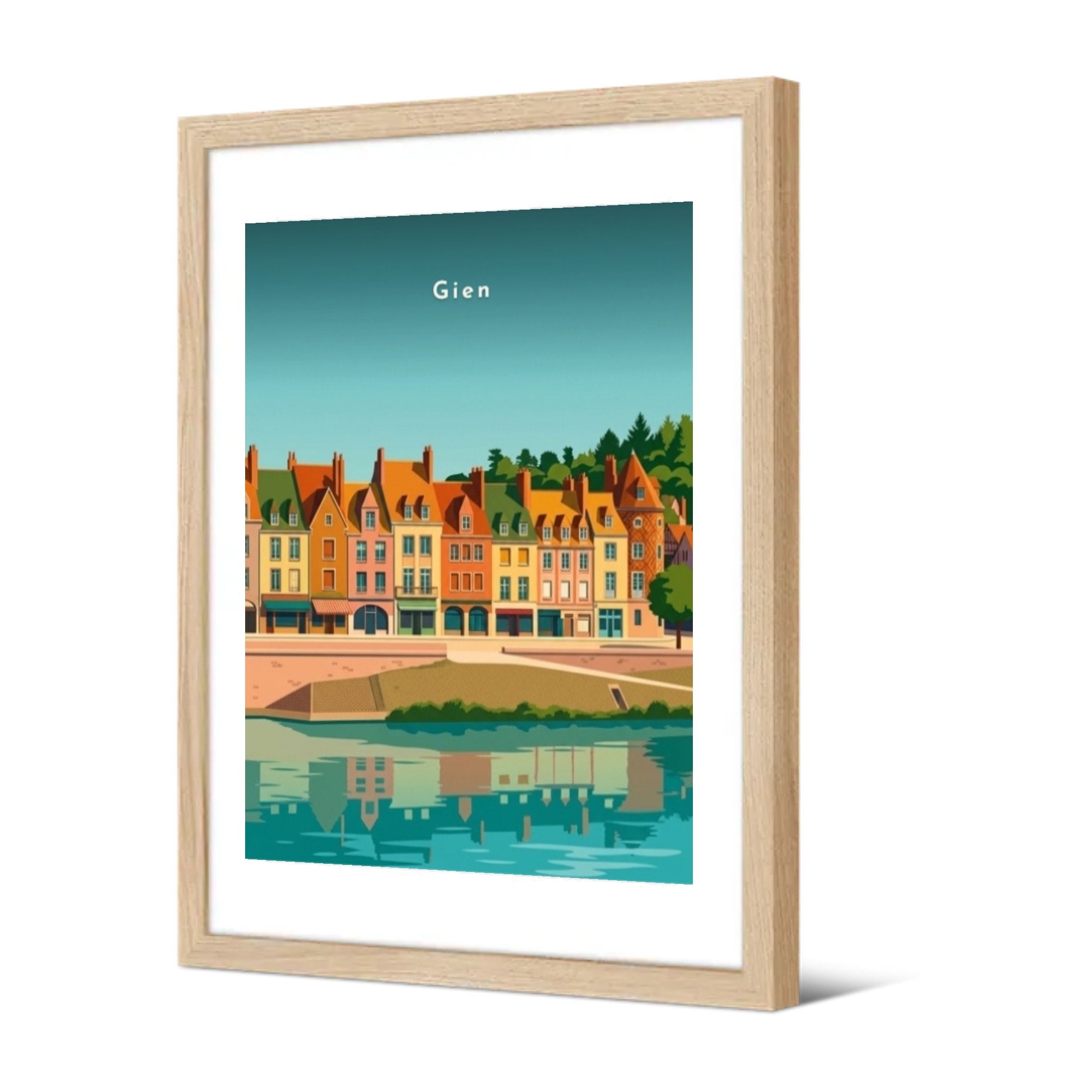 Les quais de Loire — Pôdevache, encadrée, vue de trois quarts