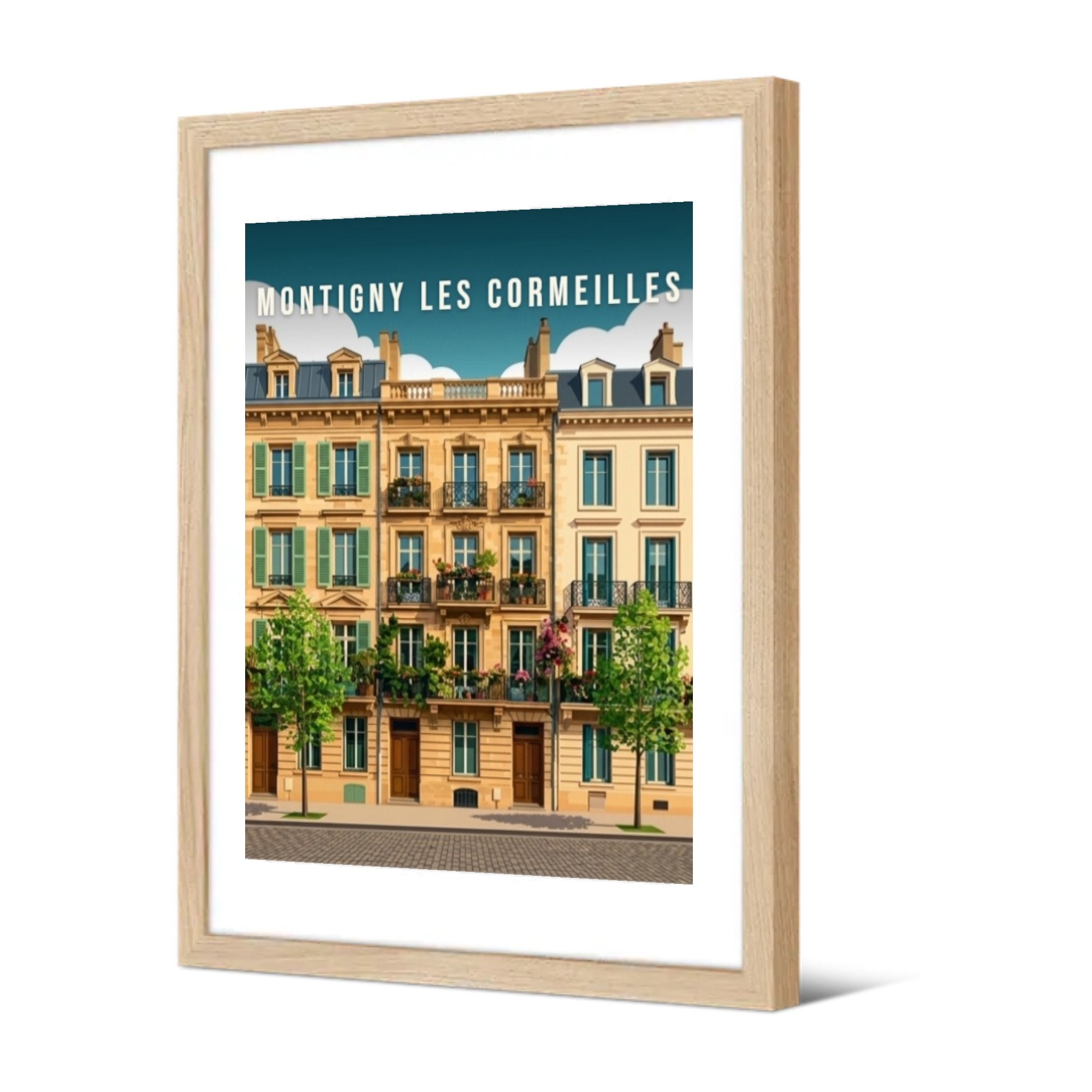 Façades bourgeoises — Pôdevache, encadrée, vue de trois quarts