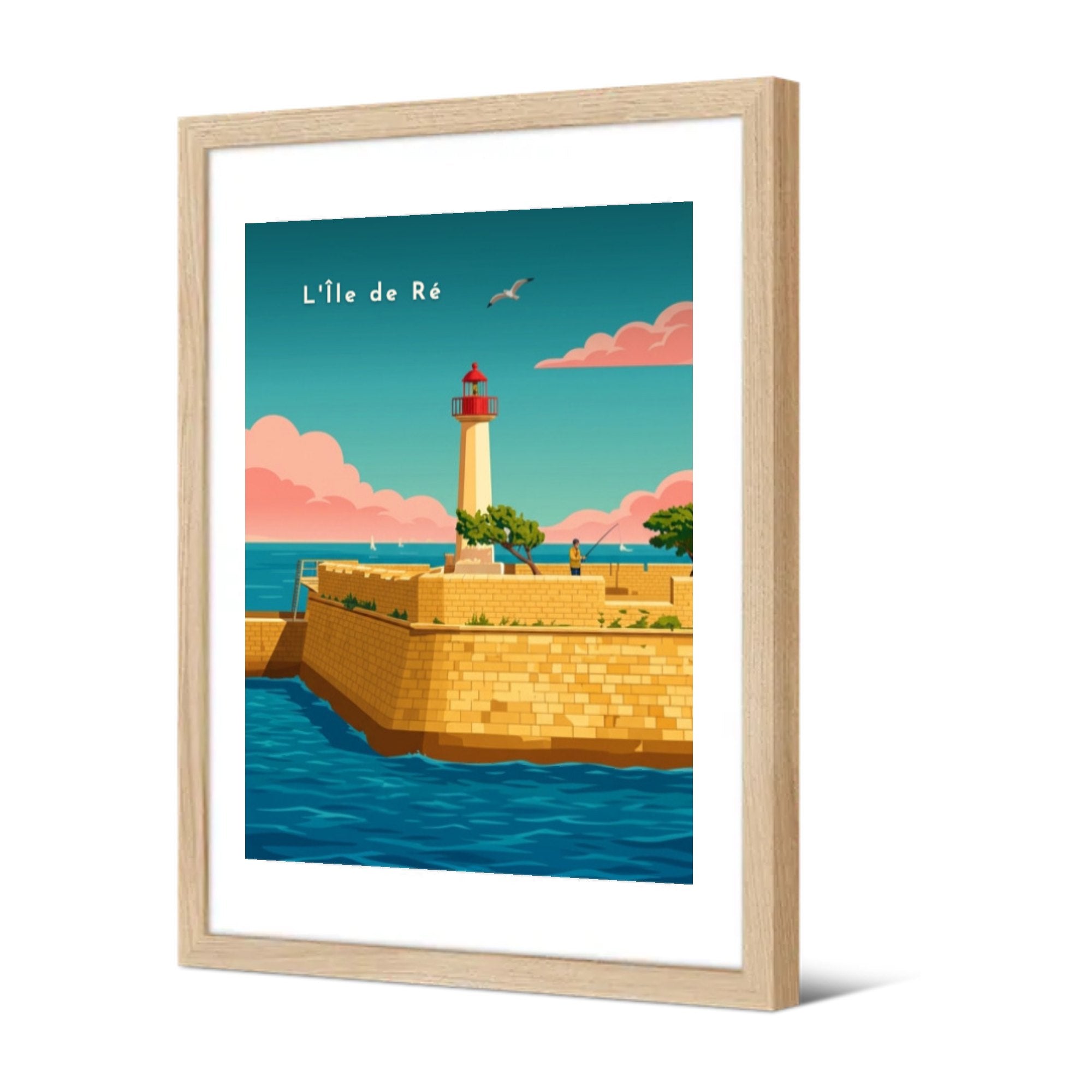 L'Île de Ré — Pôdevache, encadrée, vue de trois quarts