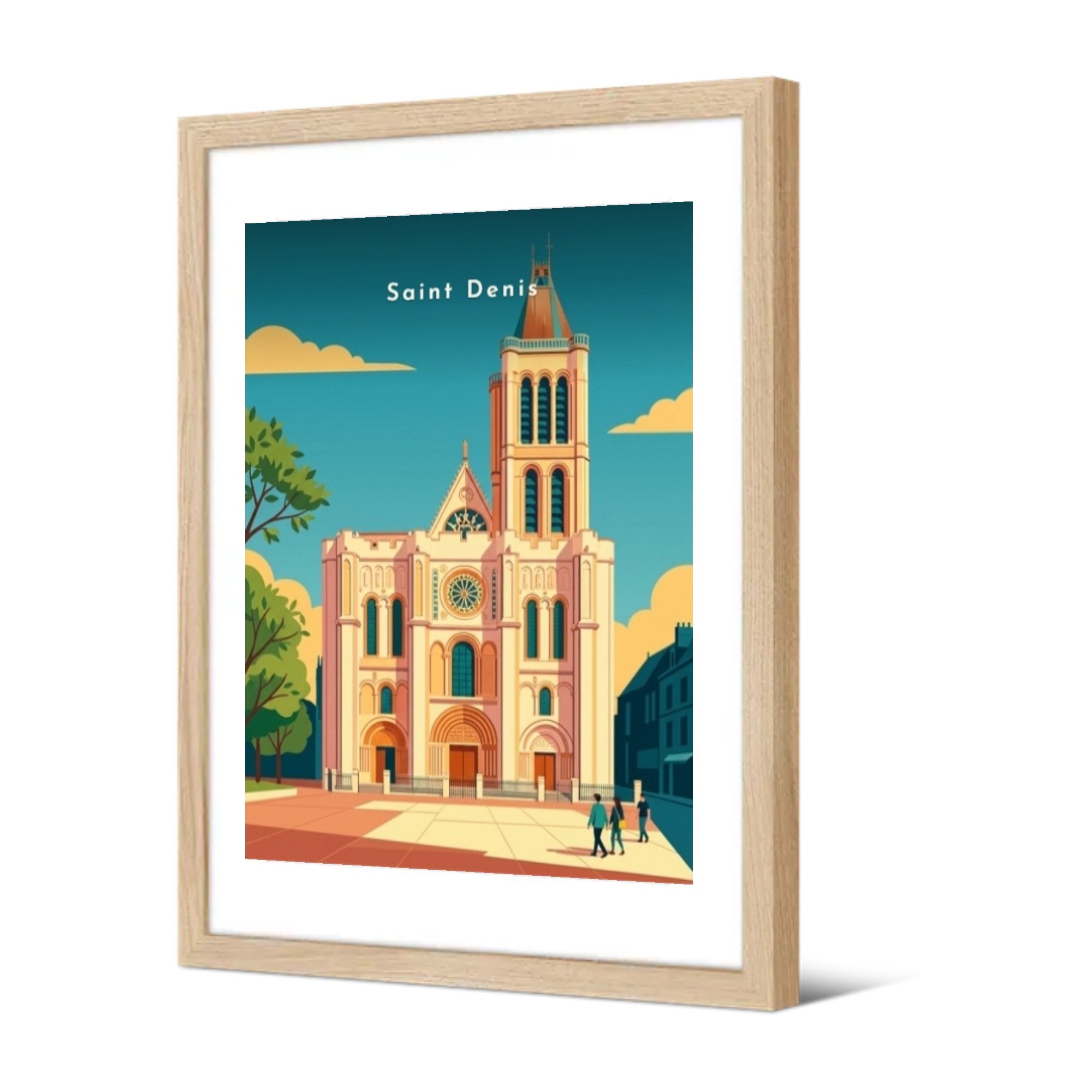 Saint Denis — Pôdevache, encadrée, vue de trois quarts