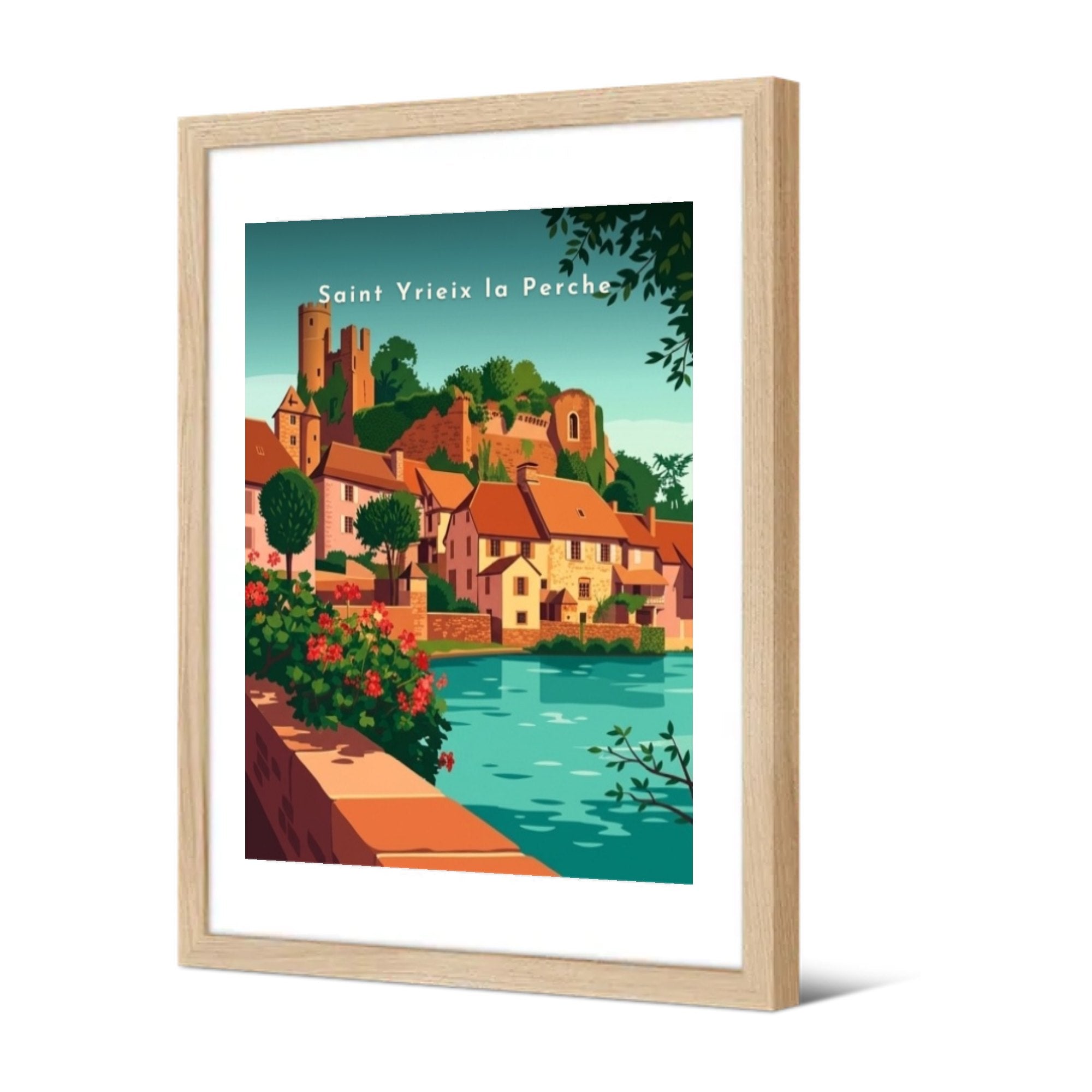Saint Yrieix la Perche — Pôdevache, encadrée, vue de trois quarts