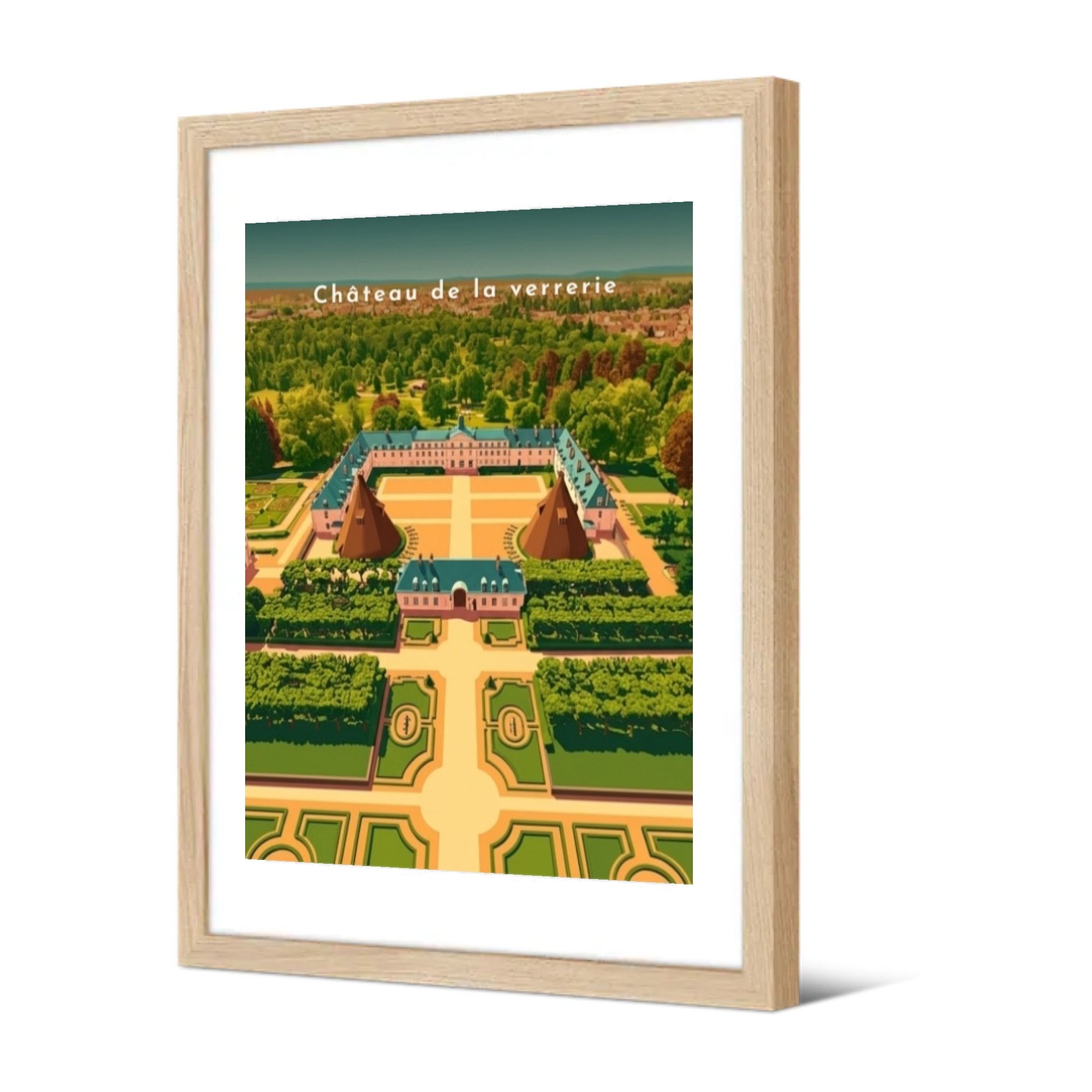 Château de la verrerie — Pôdevache, encadrée, vue de trois quarts