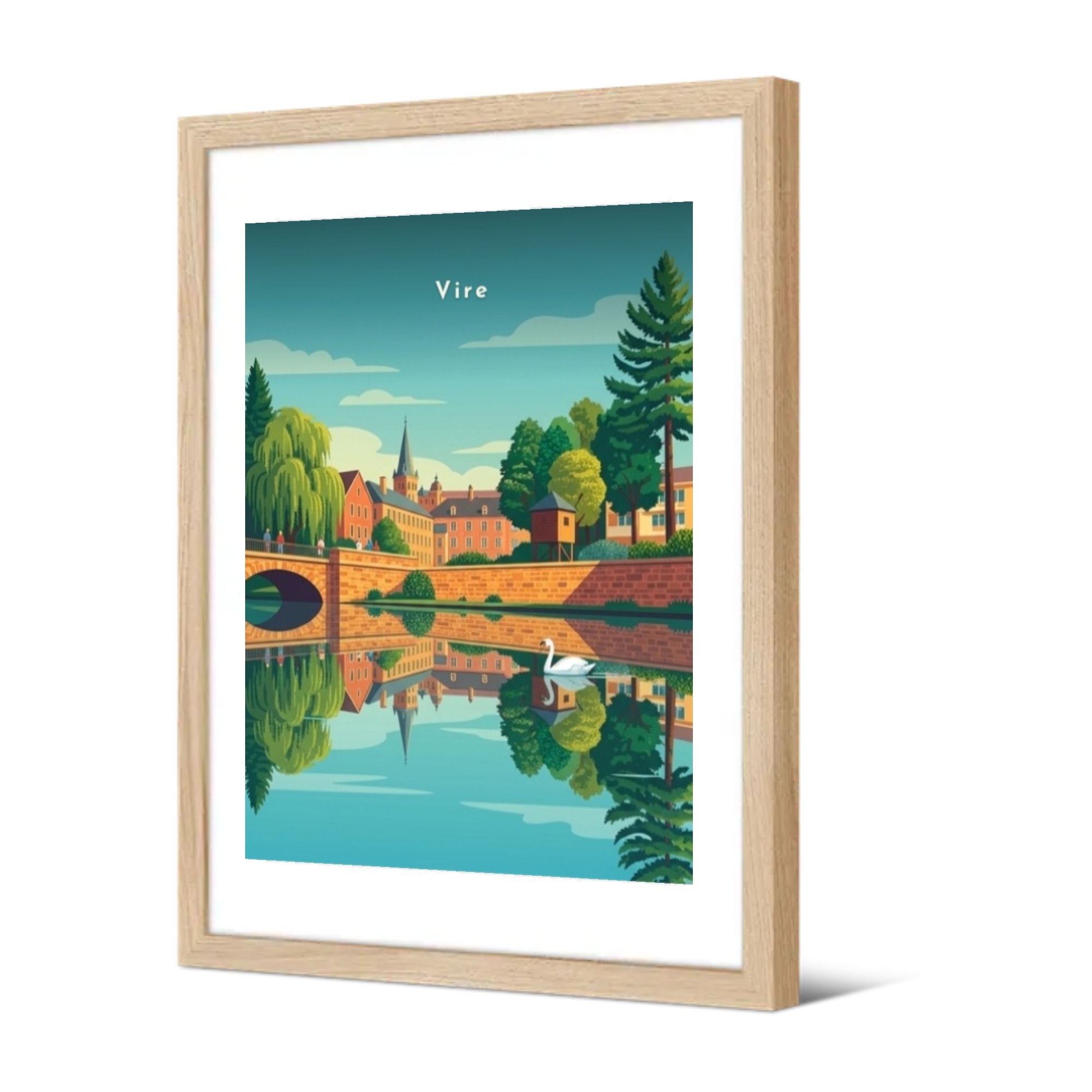 Vire — Pôdevache, encadrée, vue de trois quarts