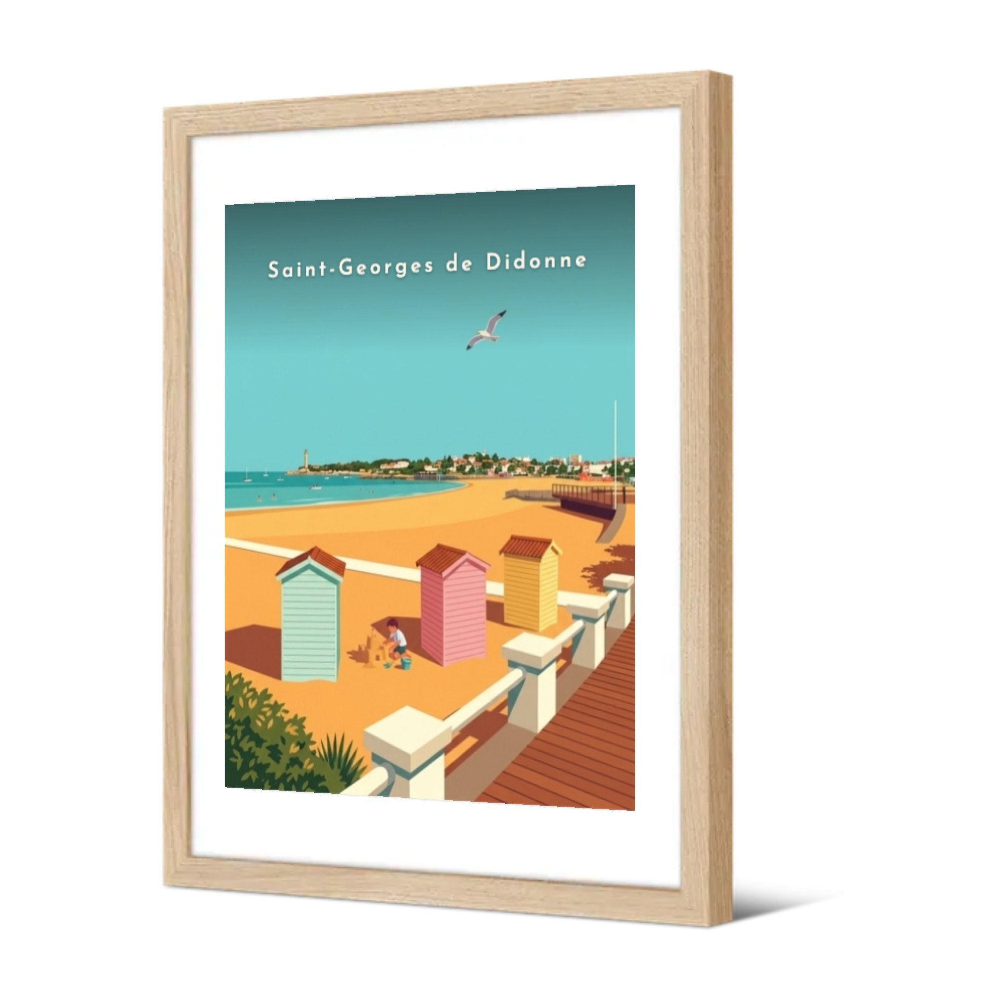 La Grande Plage — Pôdevache, encadrée, vue de trois quarts