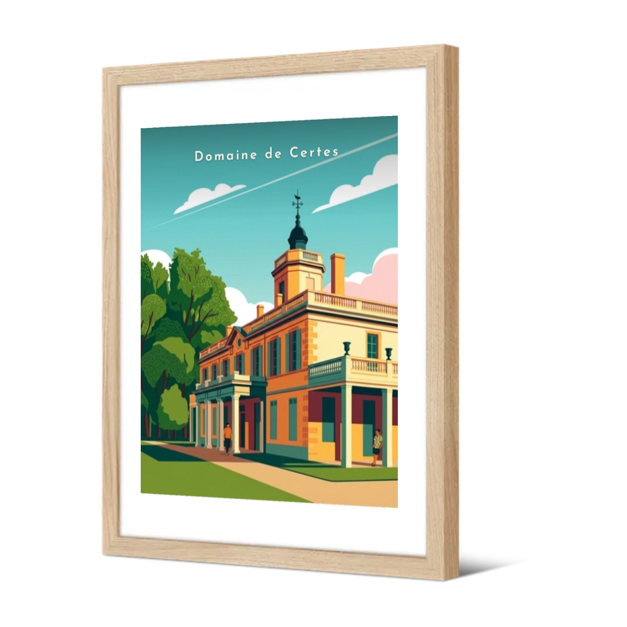 Domaine de Certes — Pôdevache, encadrée, vue de trois quarts