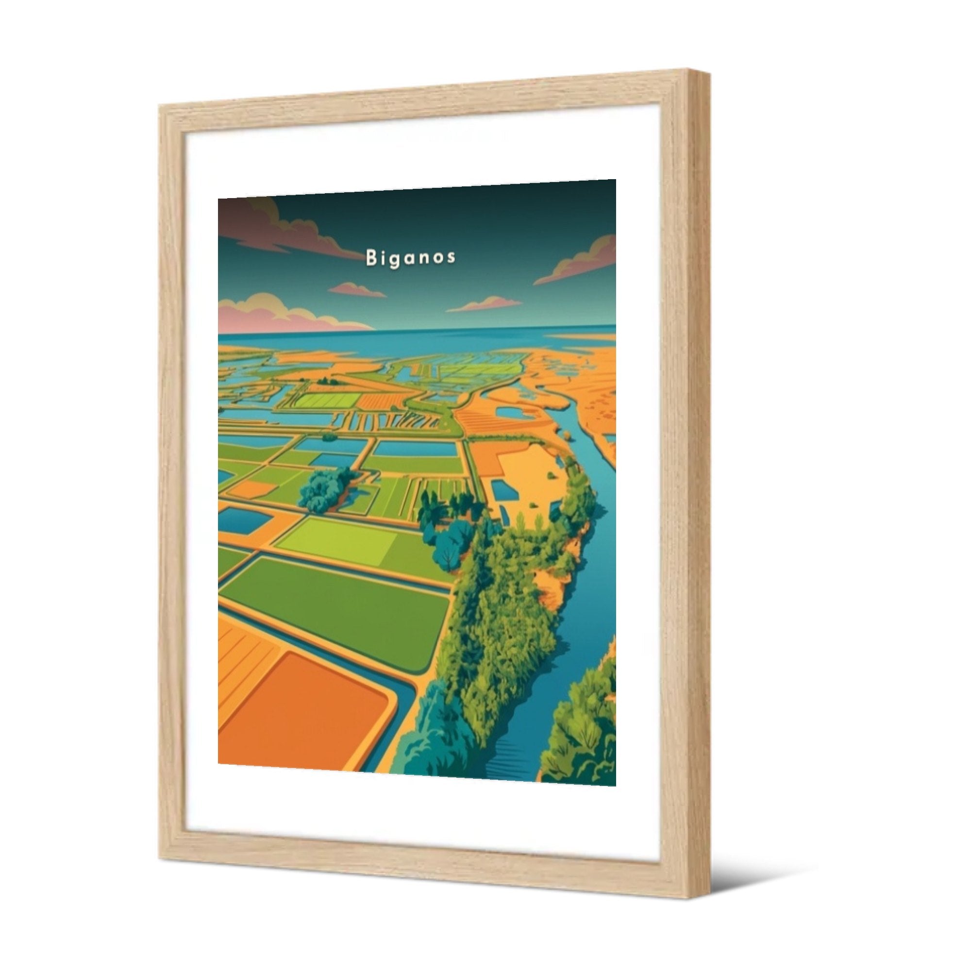 Le delta de la Leyre — Pôdevache, encadrée, vue de trois quarts