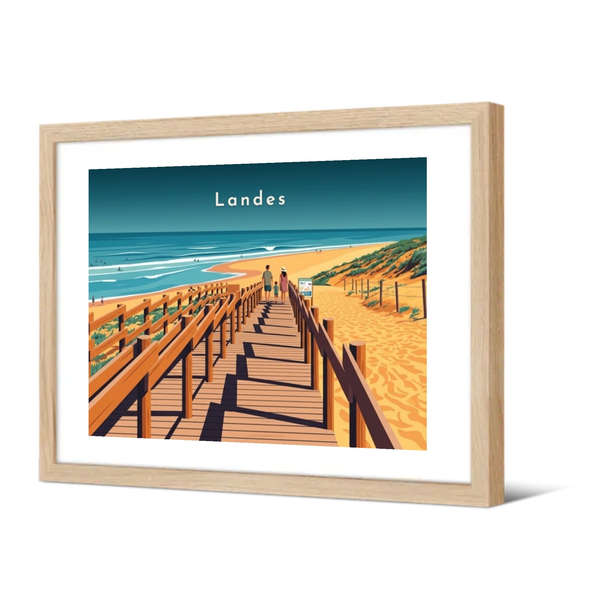 Landes — Pôdevache, encadrée, vue de trois quarts