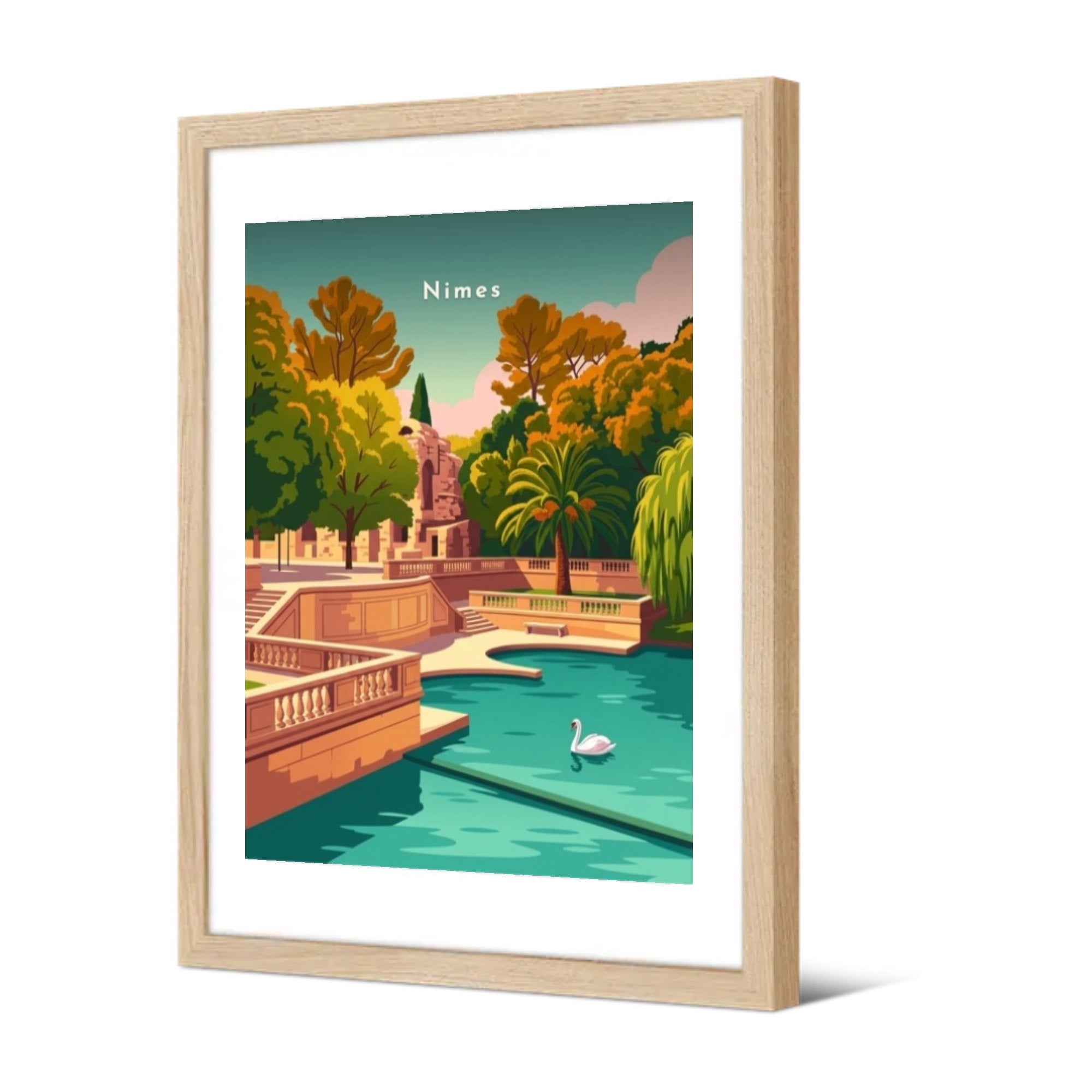 Les Jardins de la Fontaine — Pôdevache, encadrée, vue de trois quarts
