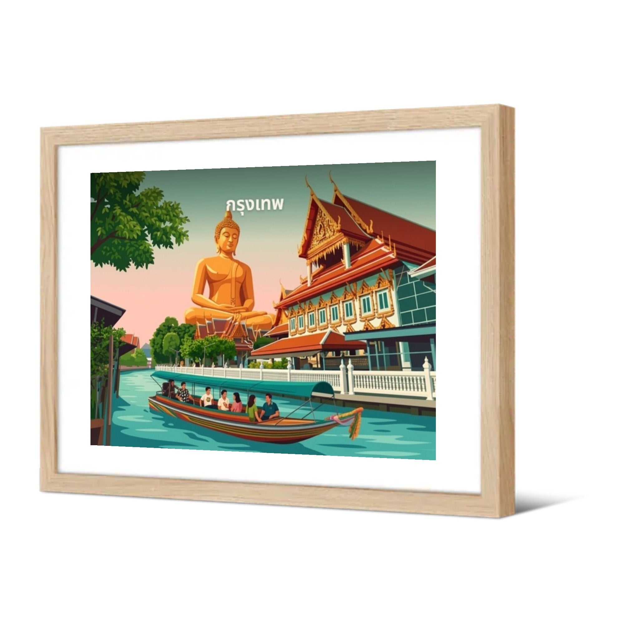 Bangkok — Pôdevache, encadrée, vue de trois quarts