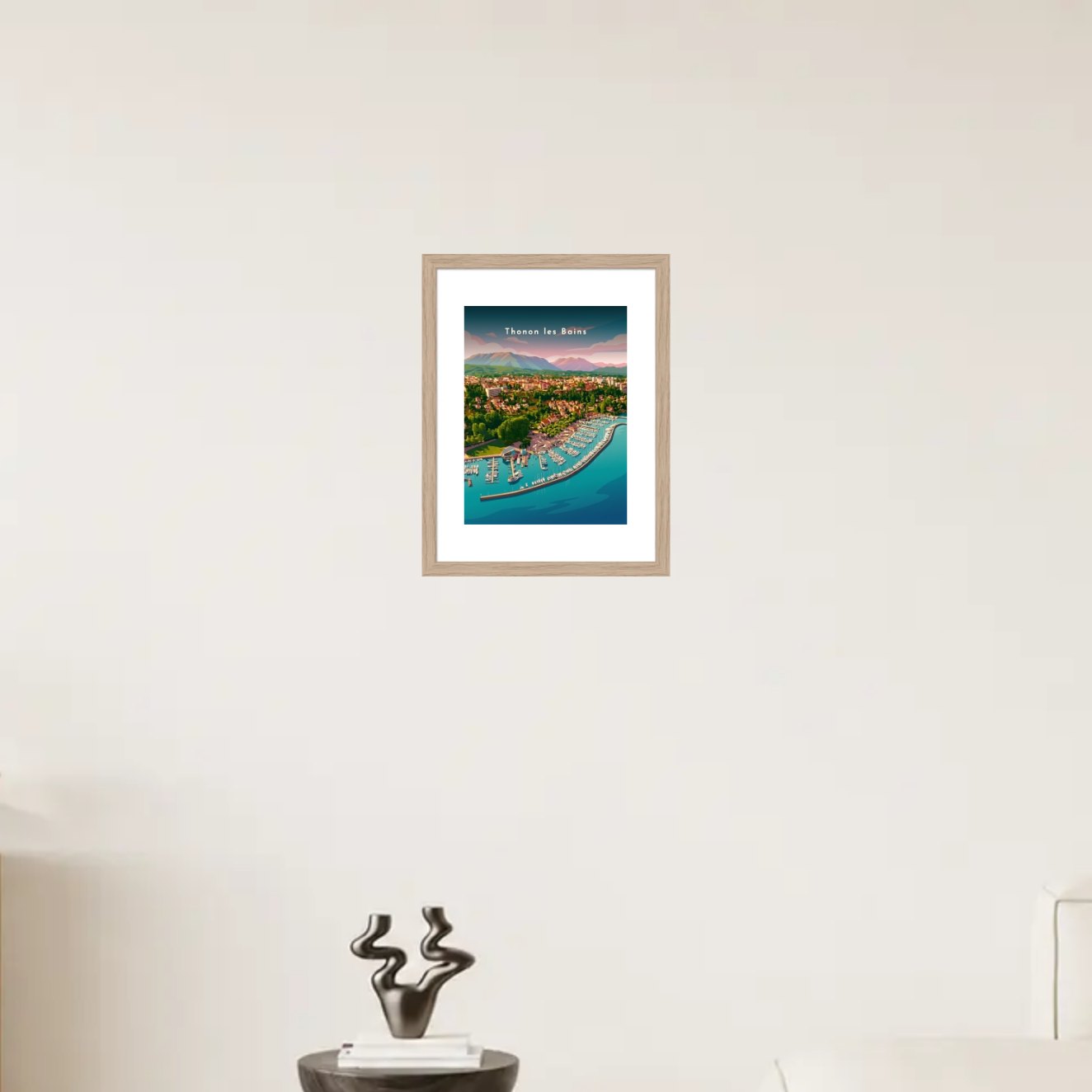 Panorama sur le grand port — Pôdevache, en situation sur un mur
