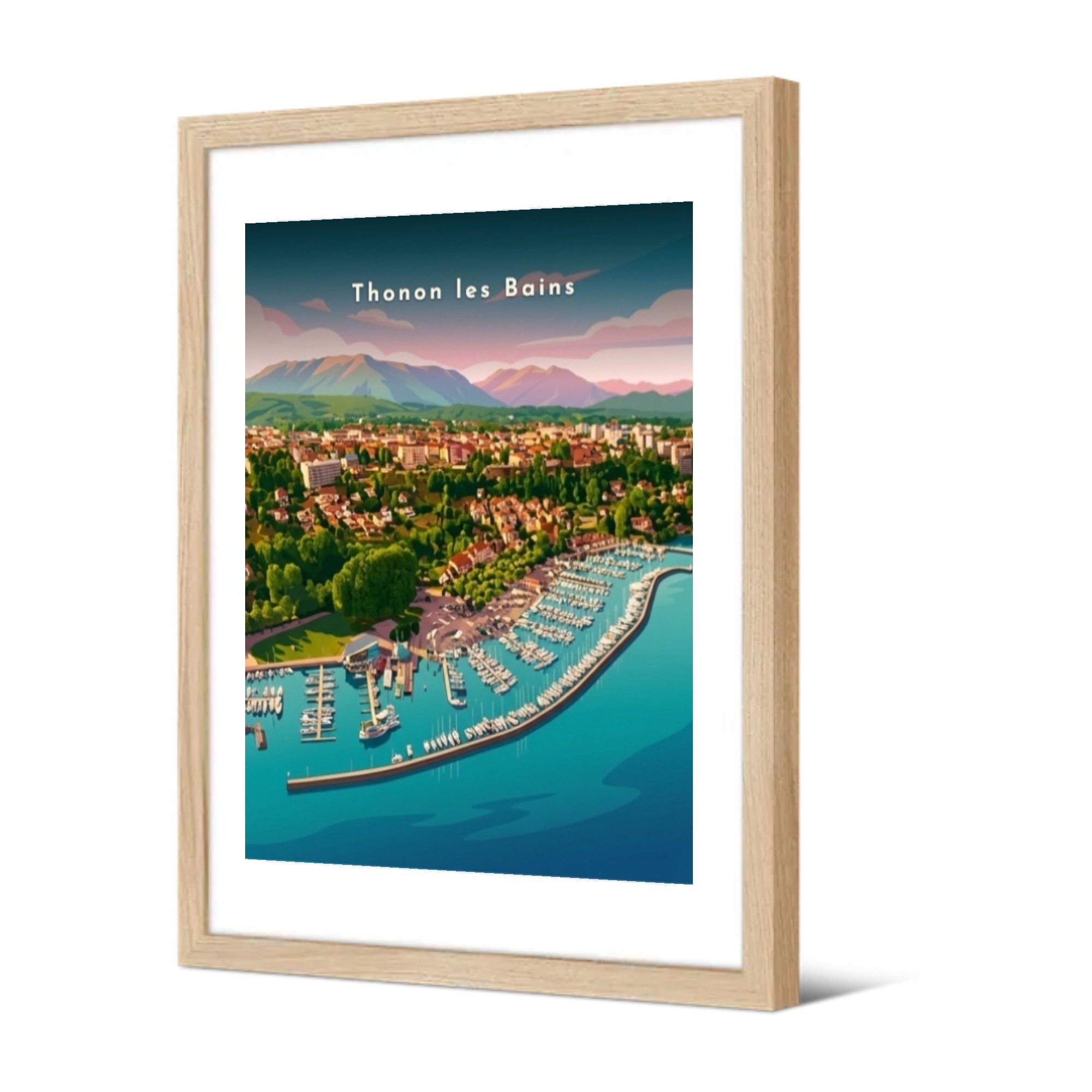 Panorama sur le grand port — Pôdevache, encadrée, vue de trois quarts
