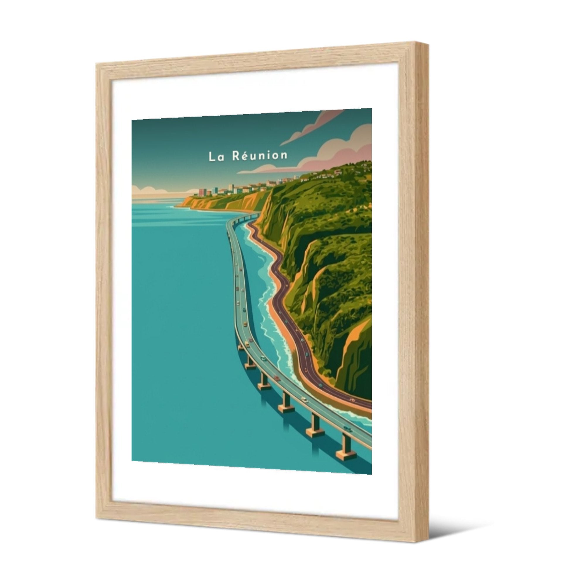 La Réunion — Pôdevache, encadrée, vue de trois quarts
