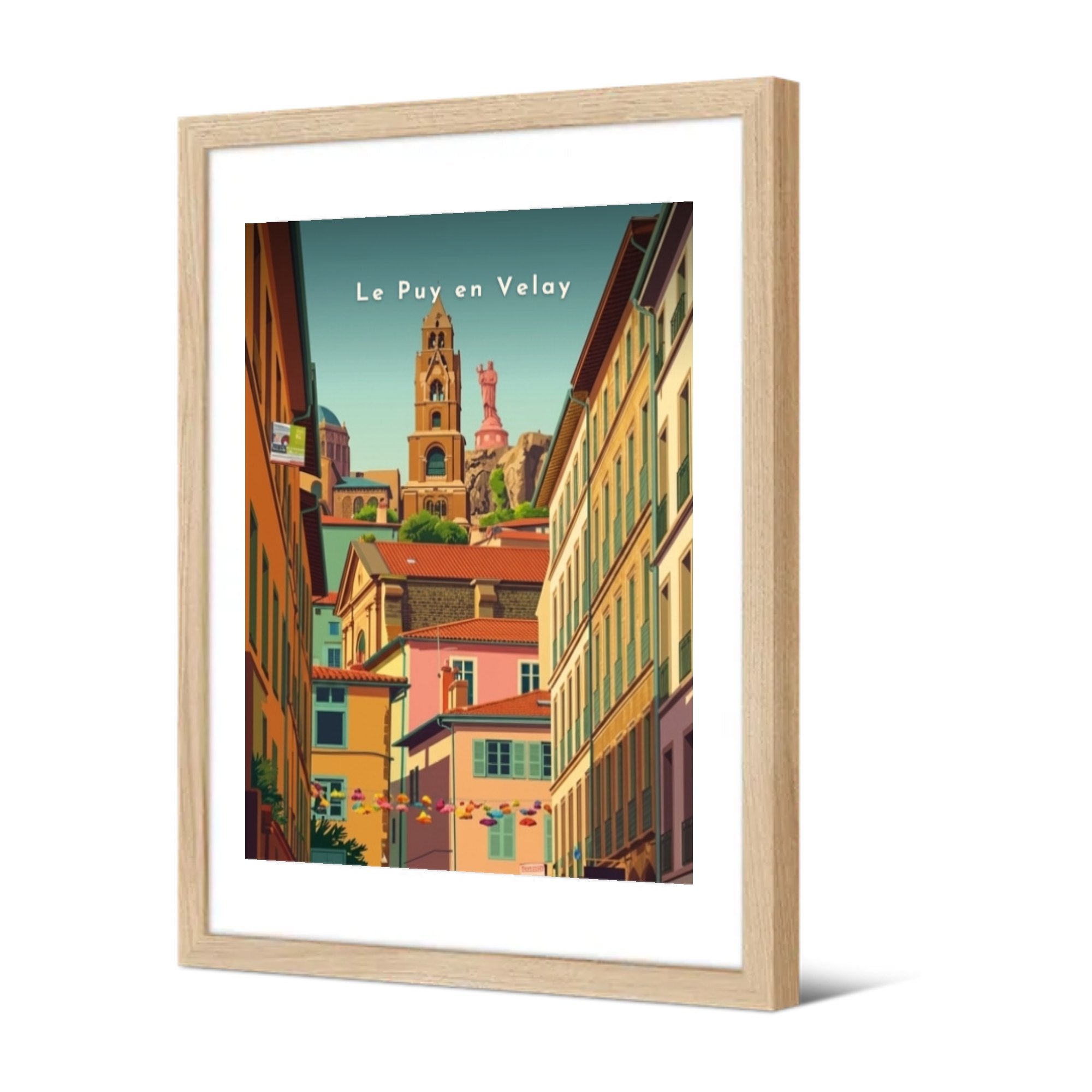 Cathédrale et Notre-Dame de France — Pôdevache, encadrée, vue de trois quarts
