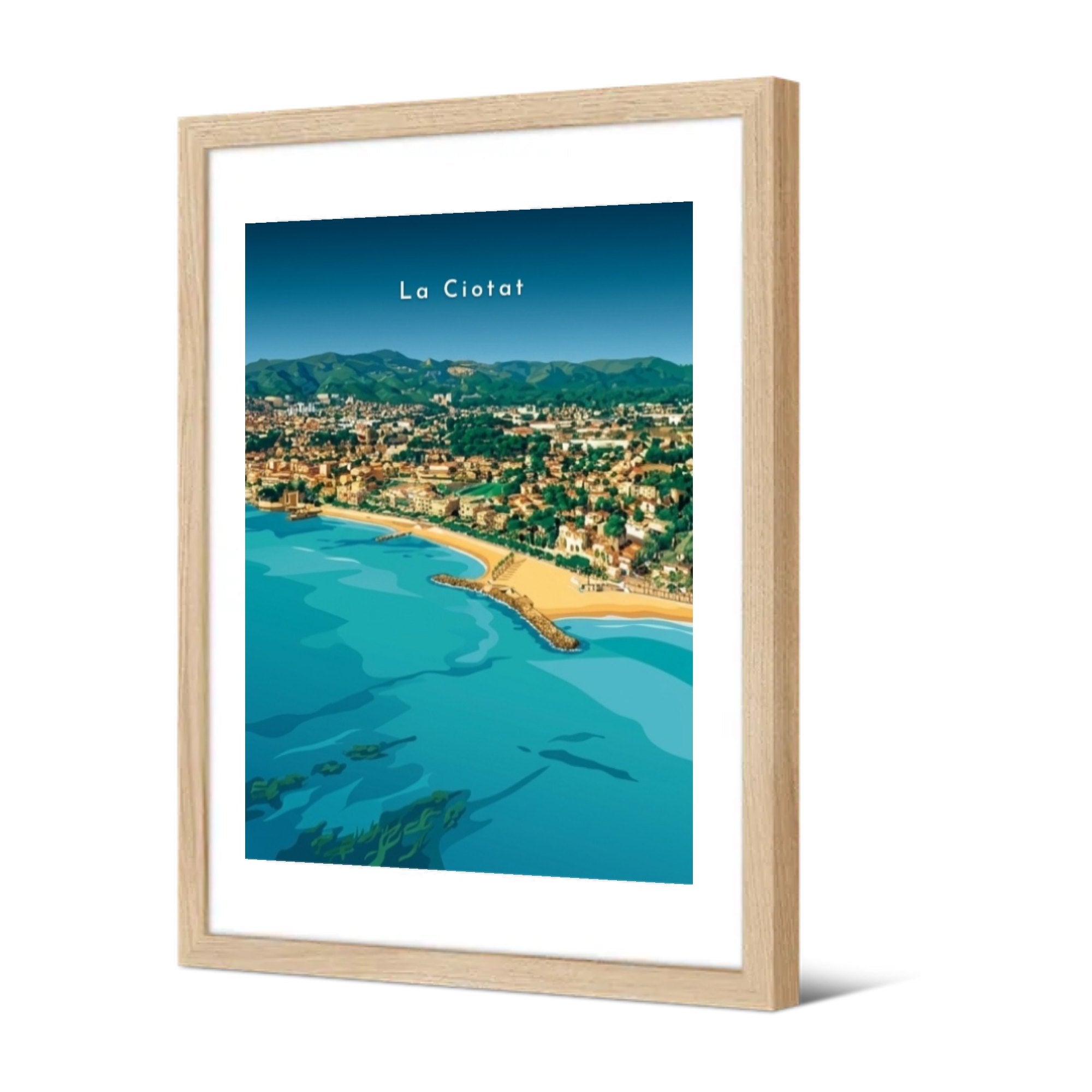 La Grande Plage — Pôdevache, encadrée, vue de trois quarts