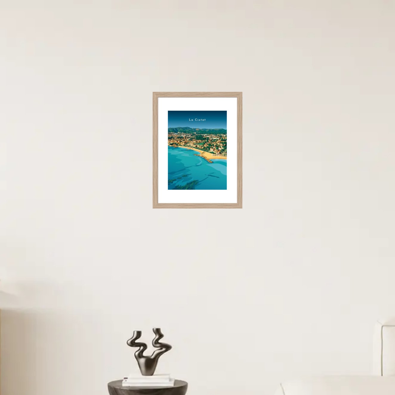 La Grande Plage — Pôdevache, en situation sur un mur