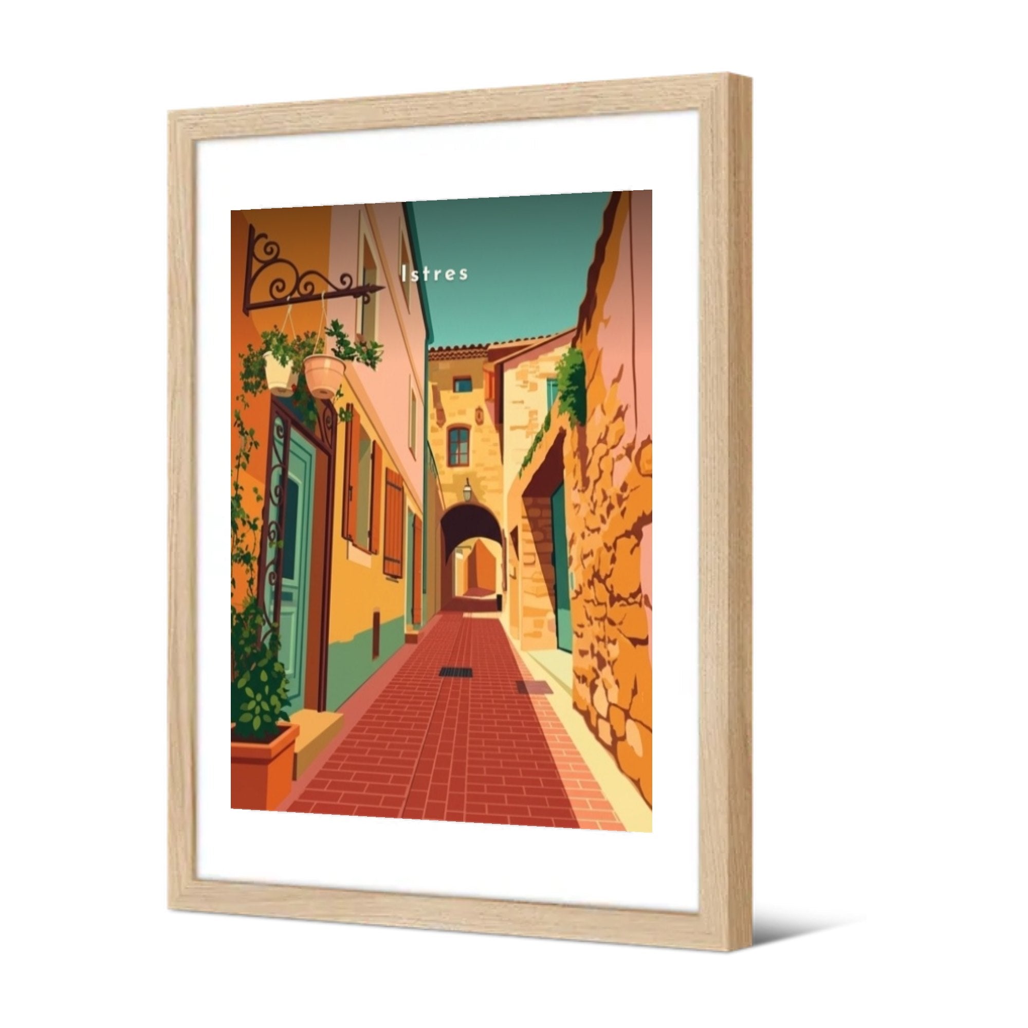 Ruelle du Vieil Istres — Pôdevache, encadrée, vue de trois quarts