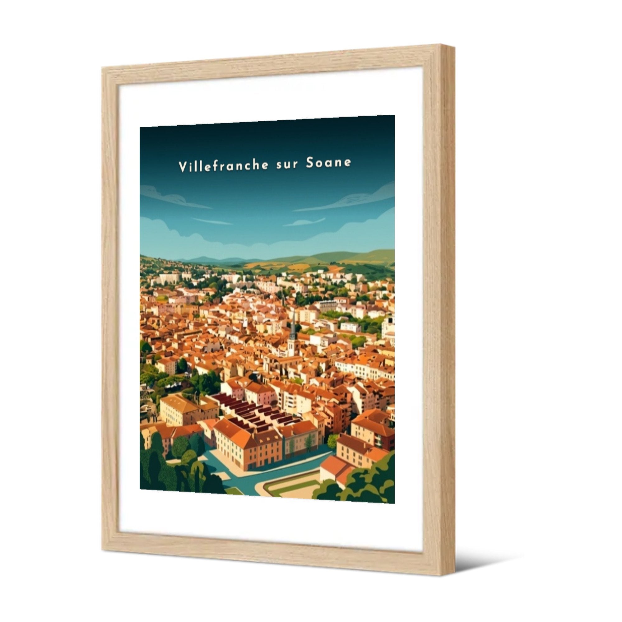 Villefranche sur Soane — Pôdevache, encadrée, vue de trois quarts