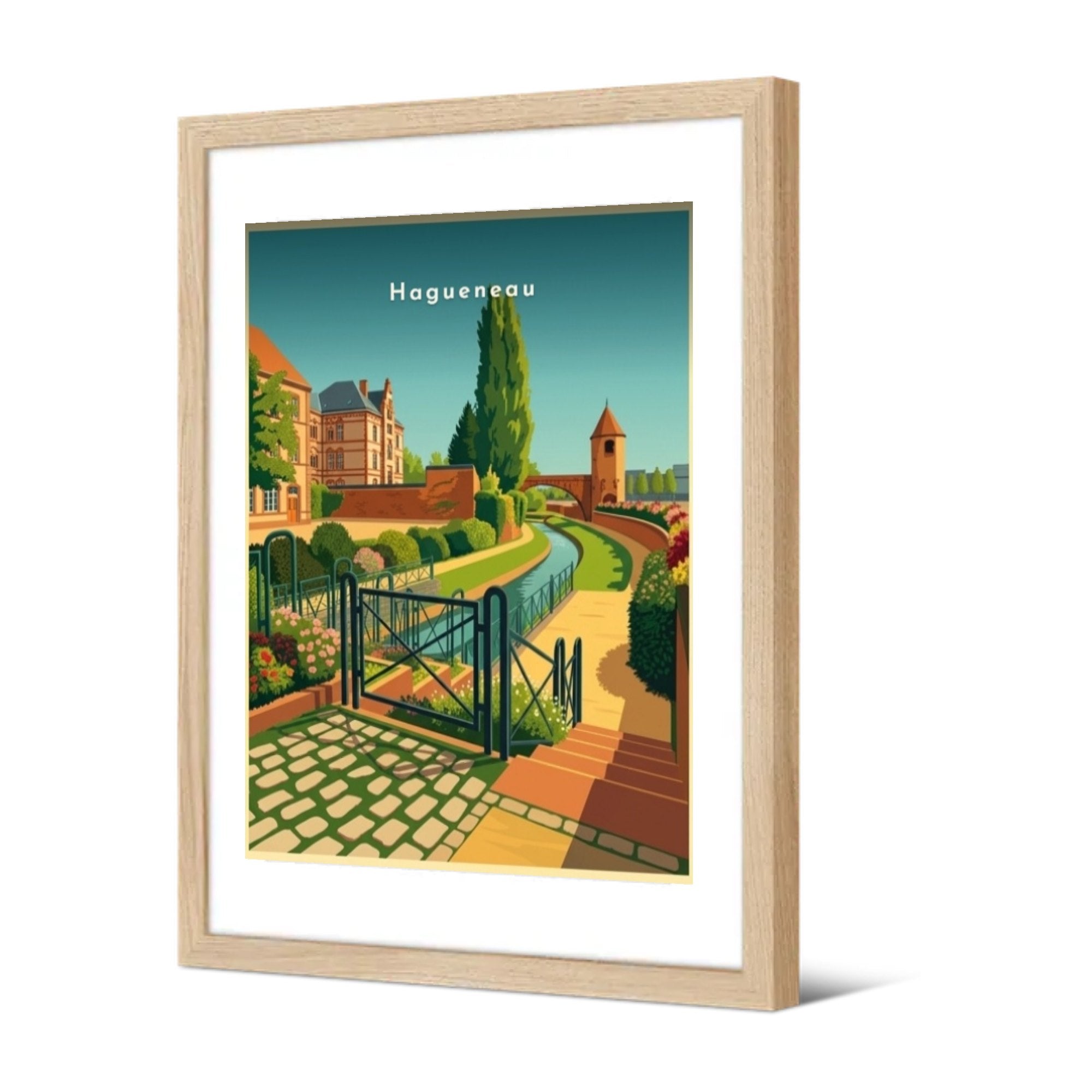 Hagueneau — Pôdevache, encadrée, vue de trois quarts