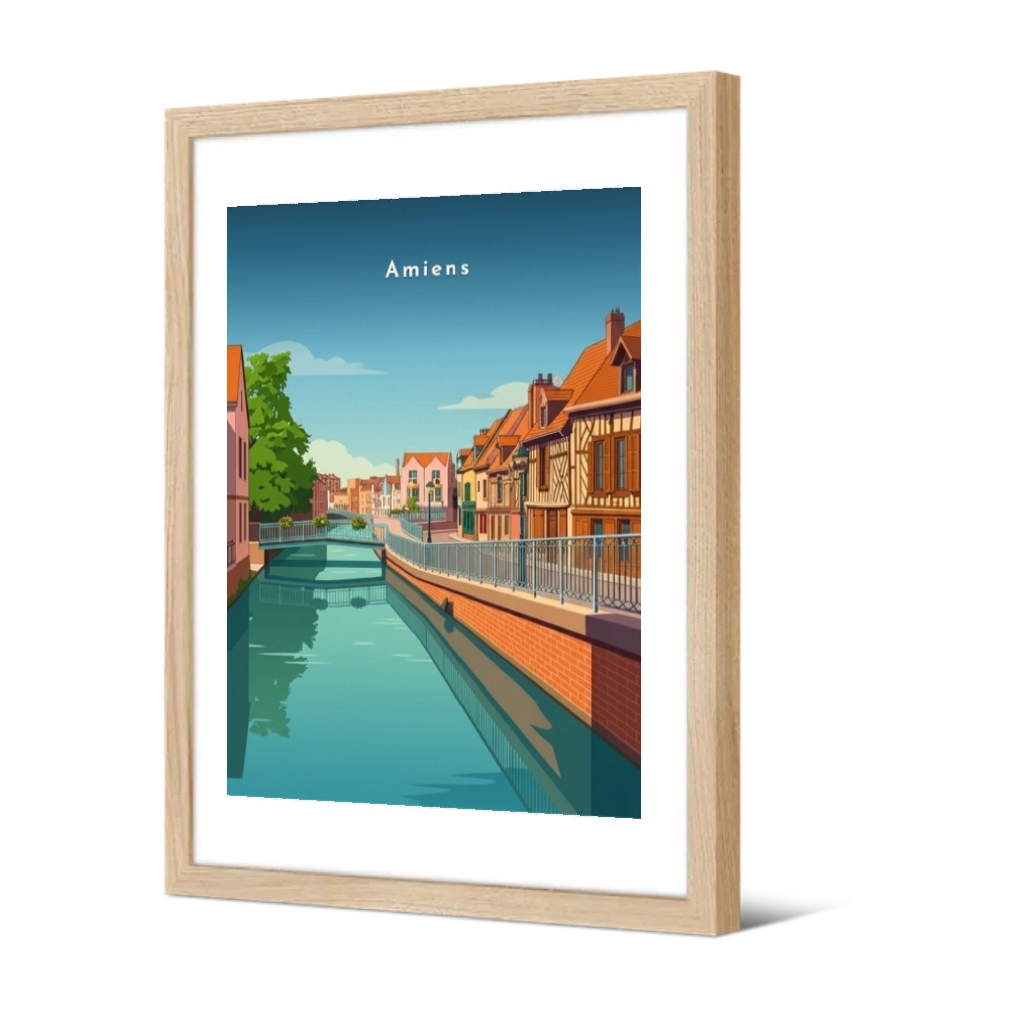 Canal du quartier Saint-Leu — Pôdevache, encadrée, vue de trois quarts