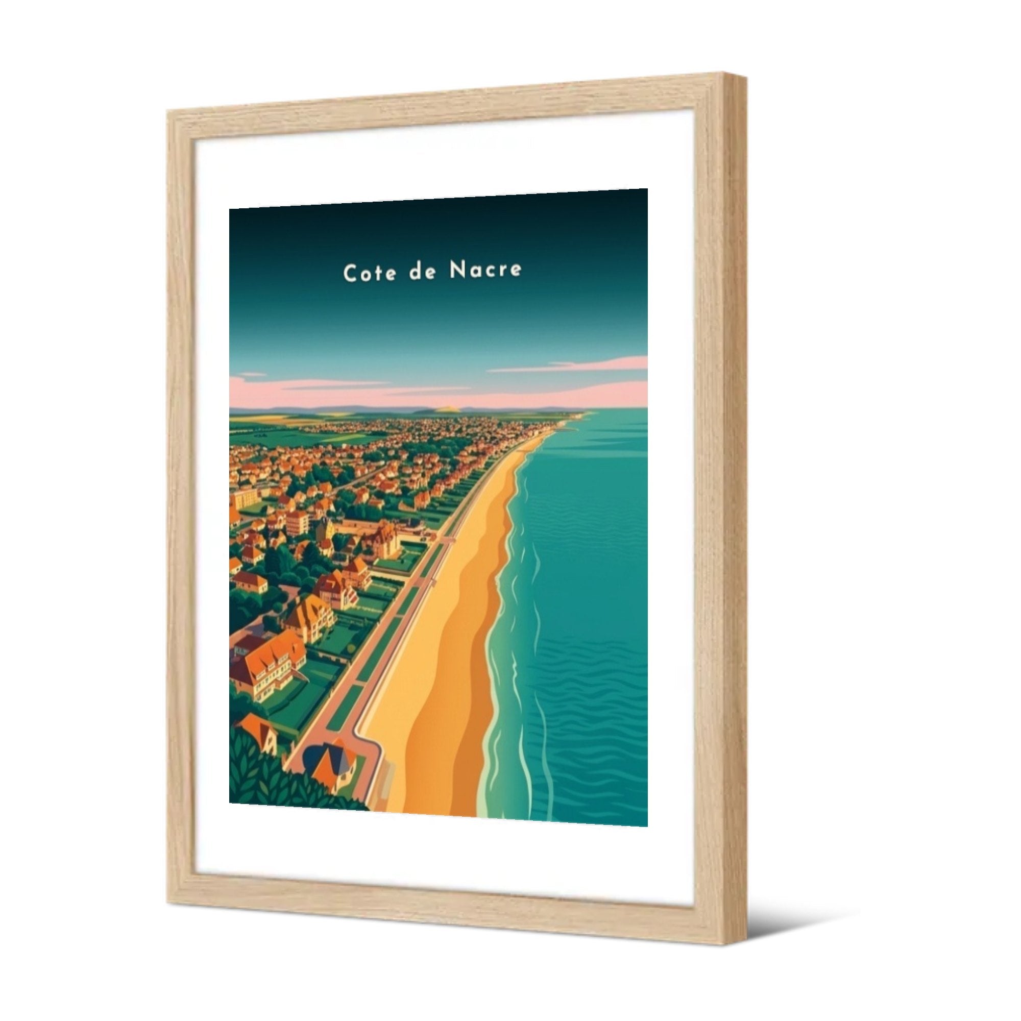 Cote de Nacre — Pôdevache, encadrée, vue de trois quarts