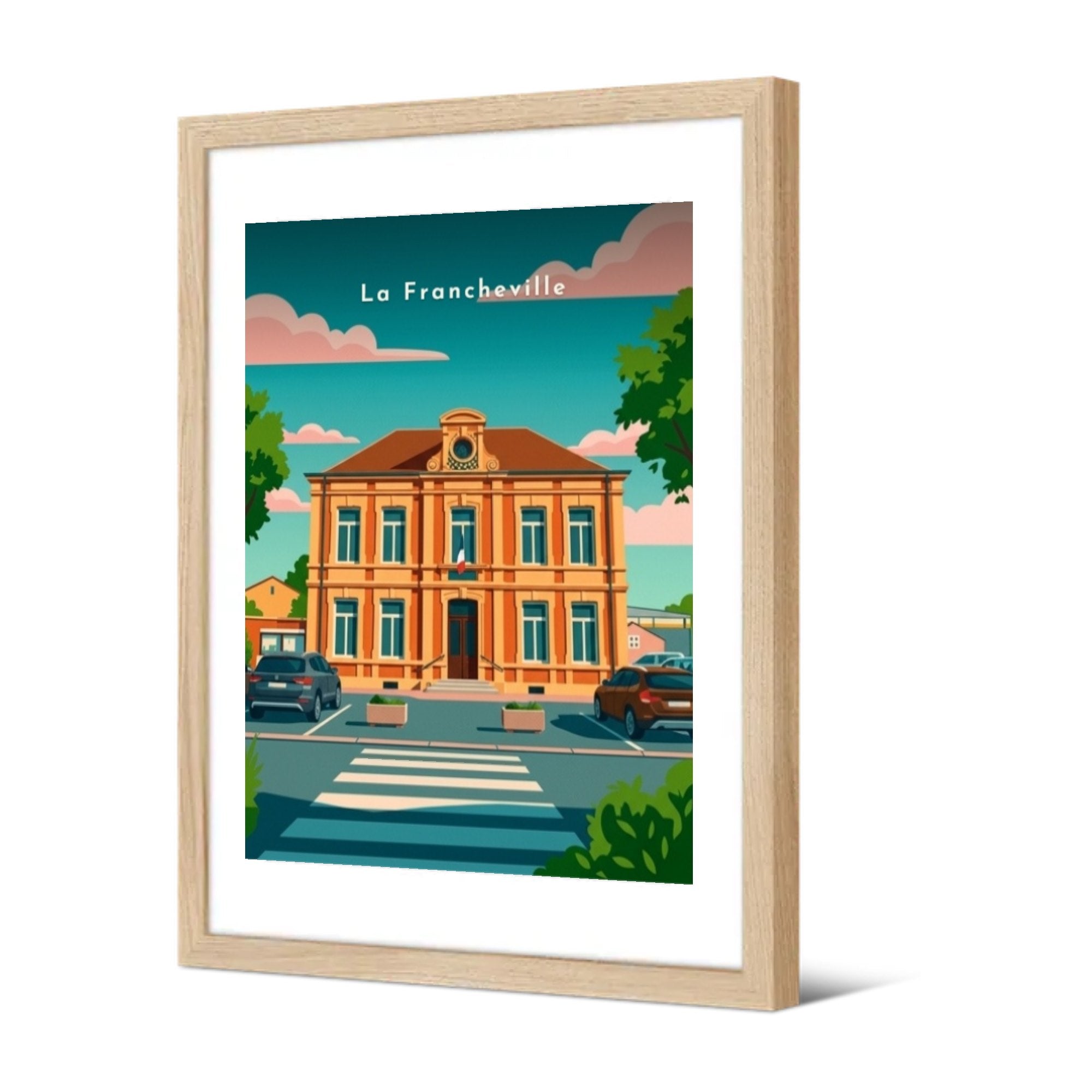 La Mairie — Pôdevache, encadrée, vue de trois quarts