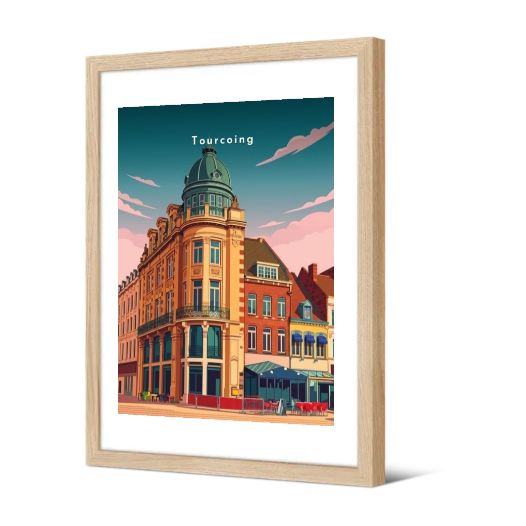 La Grand-Place — Pôdevache, encadrée, vue de trois quarts