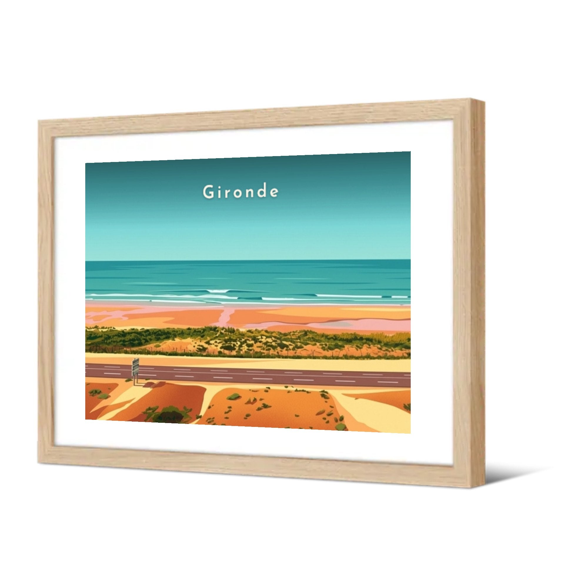 Gironde — Pôdevache, encadrée, vue de trois quarts
