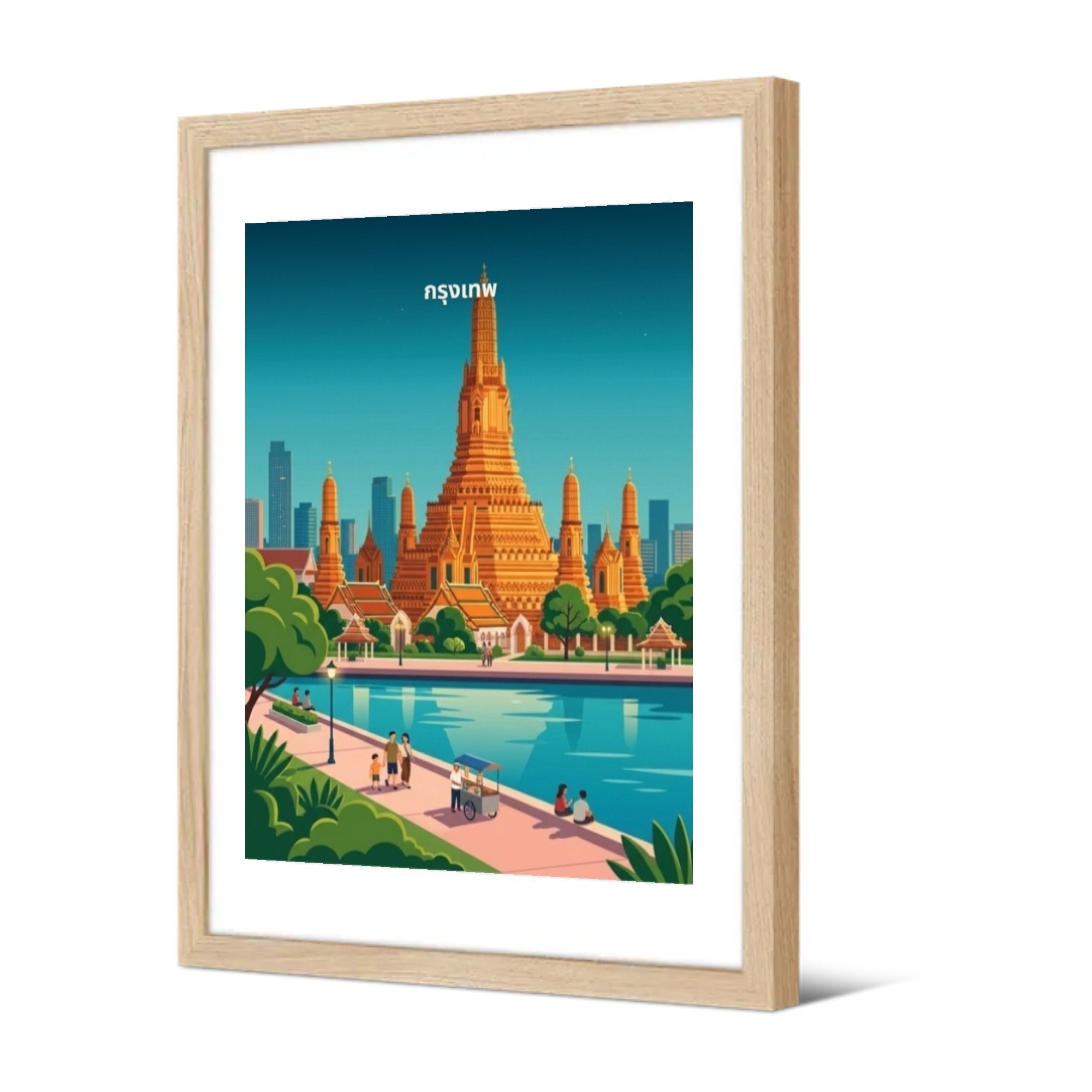 Bangkok — Pôdevache, encadrée, vue de trois quarts