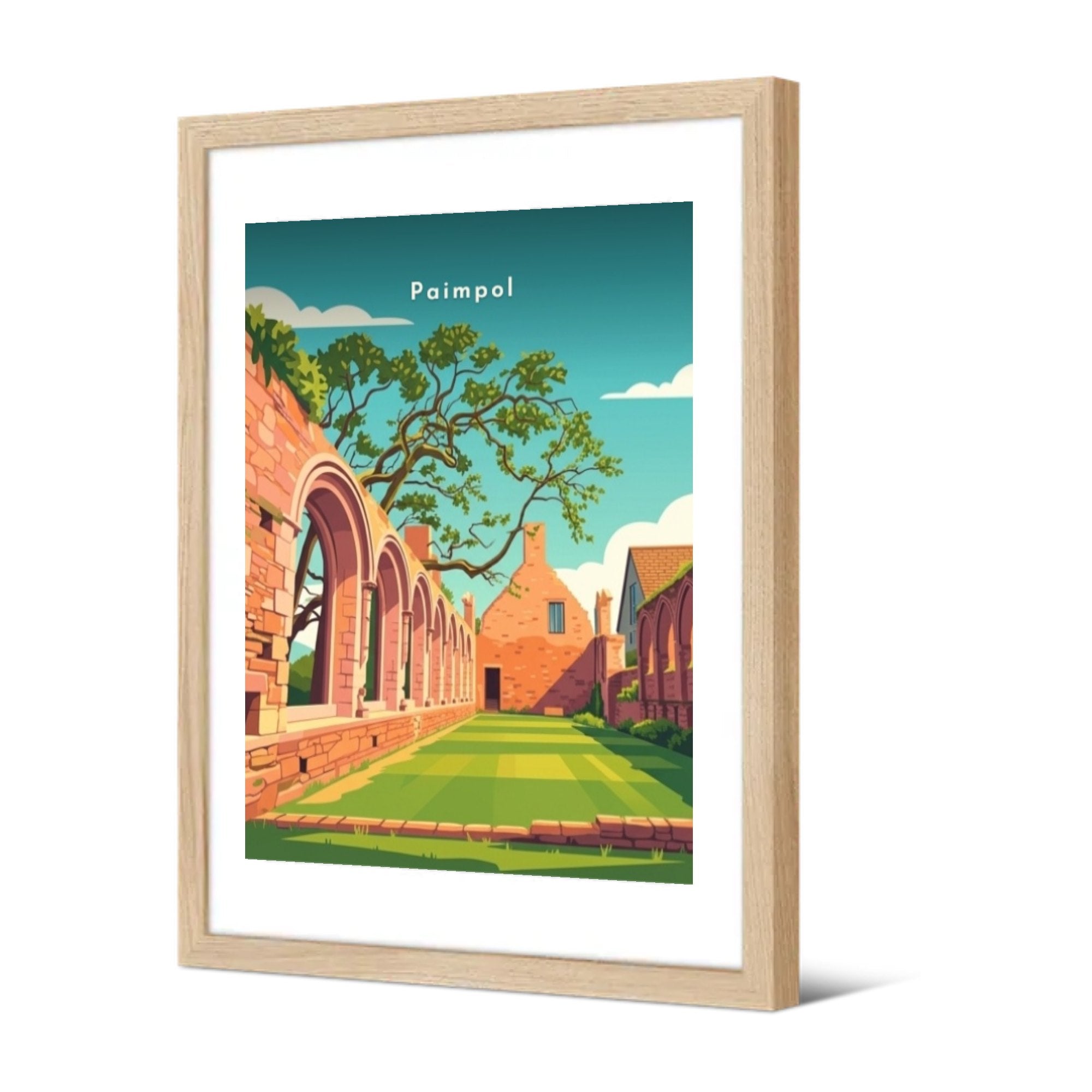 Abbaye de Beauport — Pôdevache, encadrée, vue de trois quarts