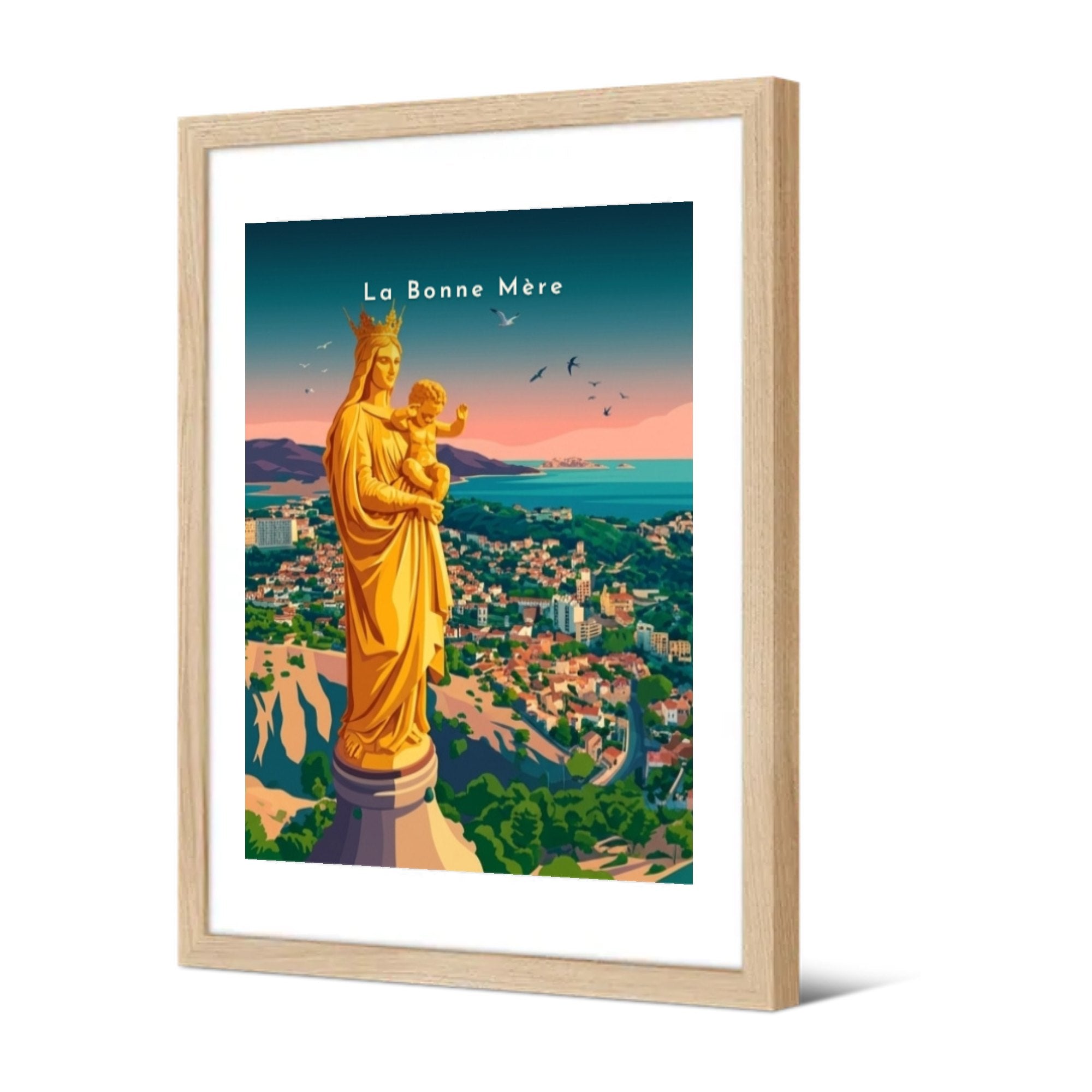 La Bonne Mère — Pôdevache, encadrée, vue de trois quarts