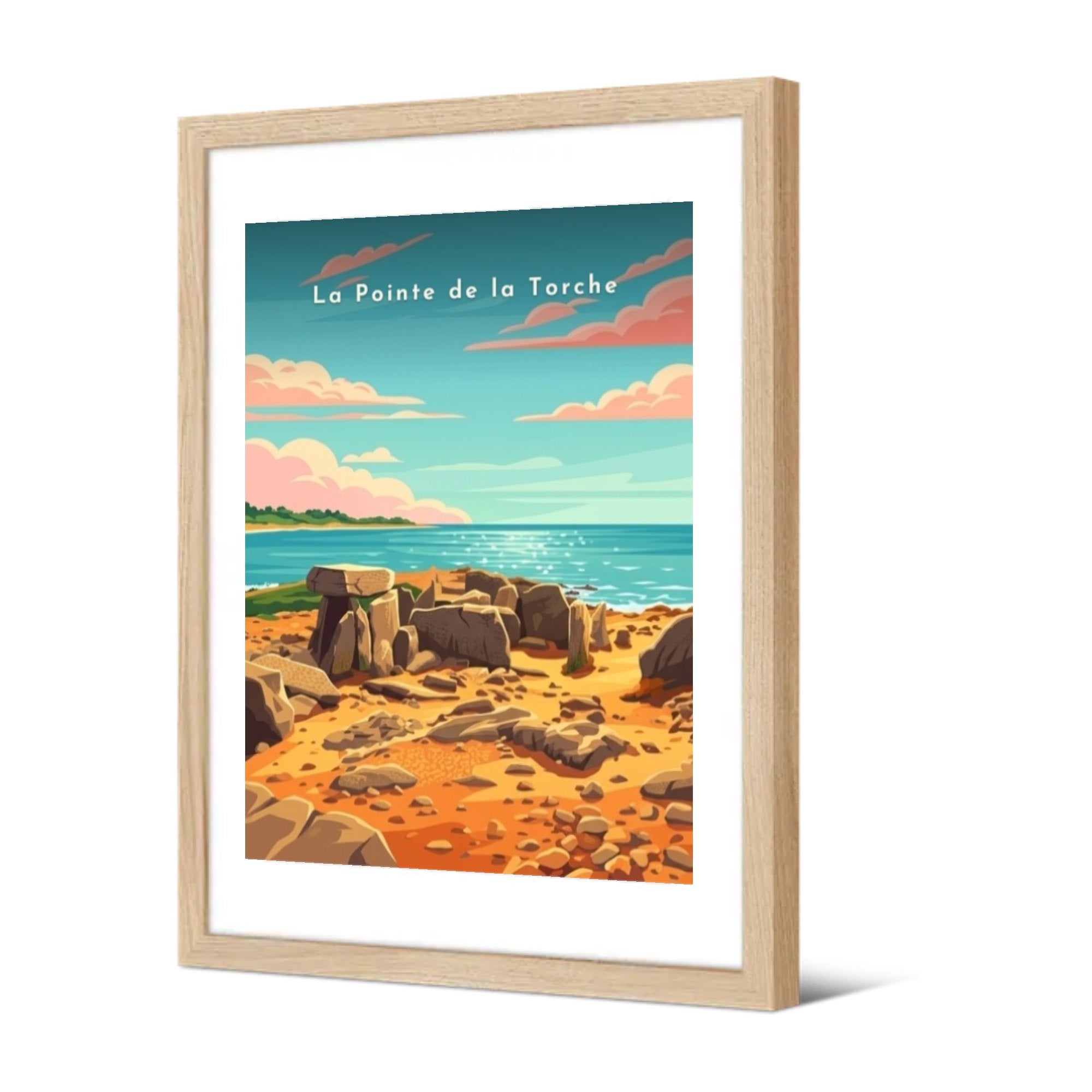 La Pointe de la Torche — Pôdevache, encadrée, vue de trois quarts