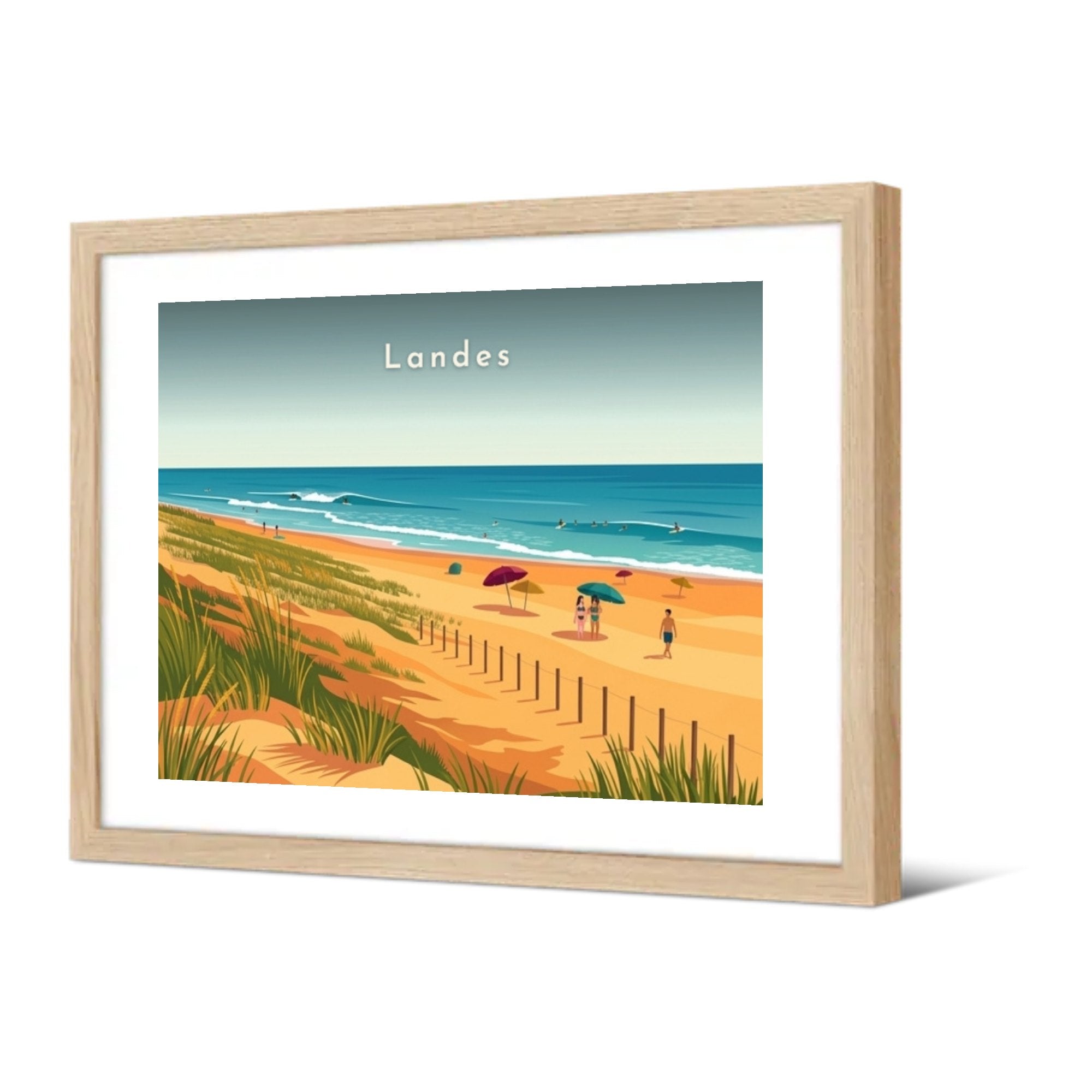 Landes — Pôdevache, encadrée, vue de trois quarts