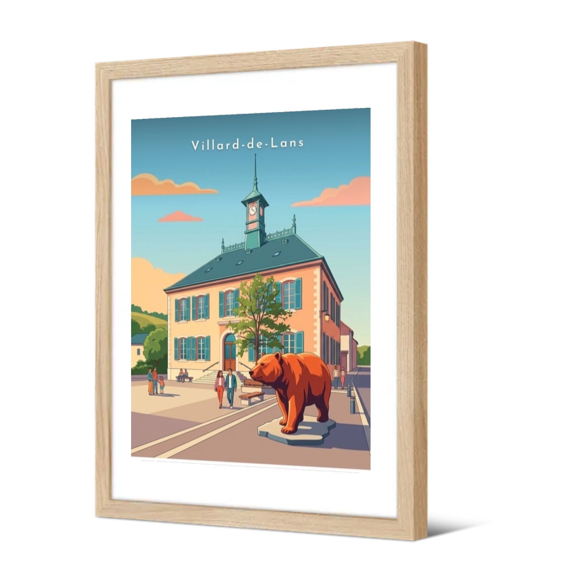 Maison du Patrimoine et l'Ours — Pôdevache, encadrée, vue de trois quarts