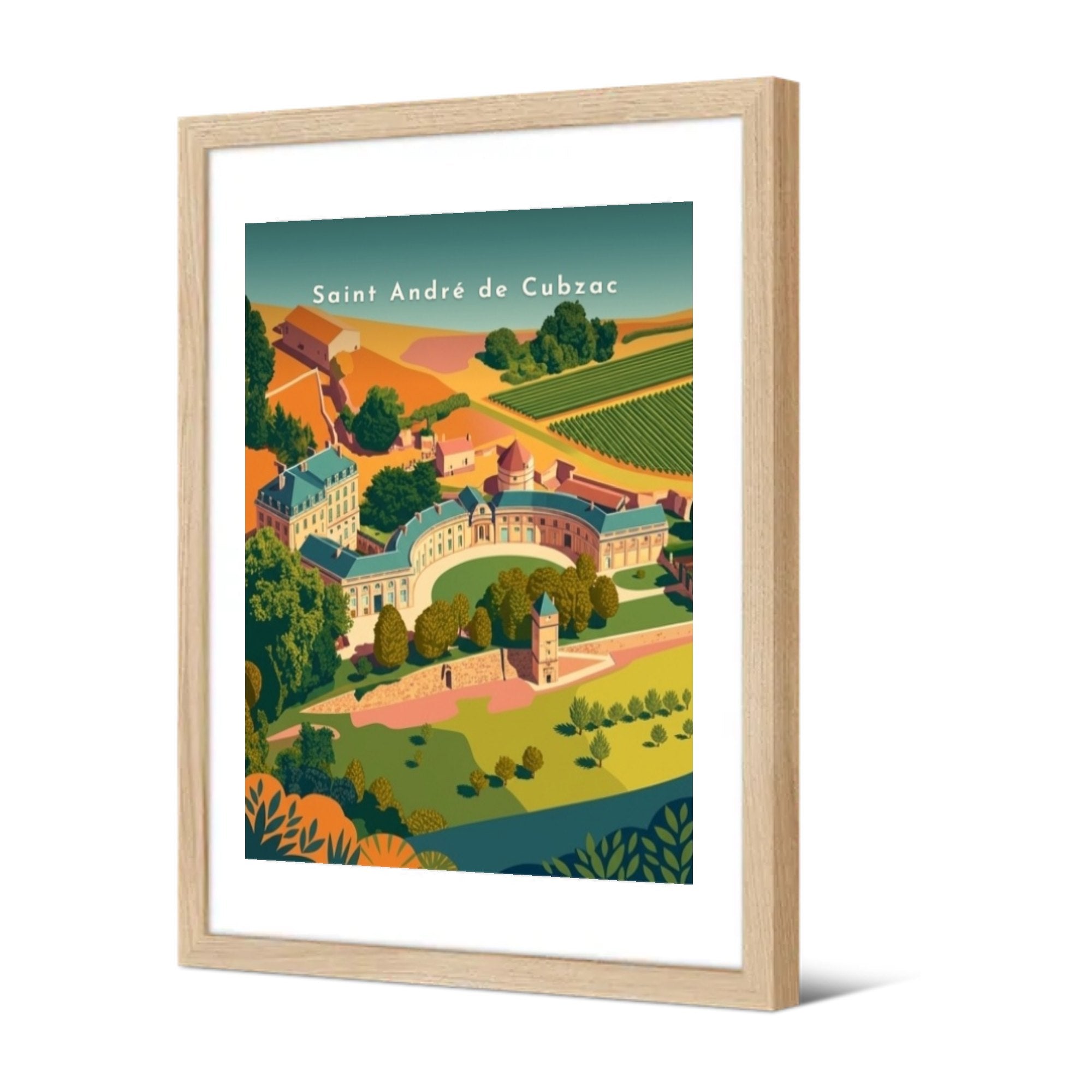 Saint André de Cubzac — Pôdevache, encadrée, vue de trois quarts