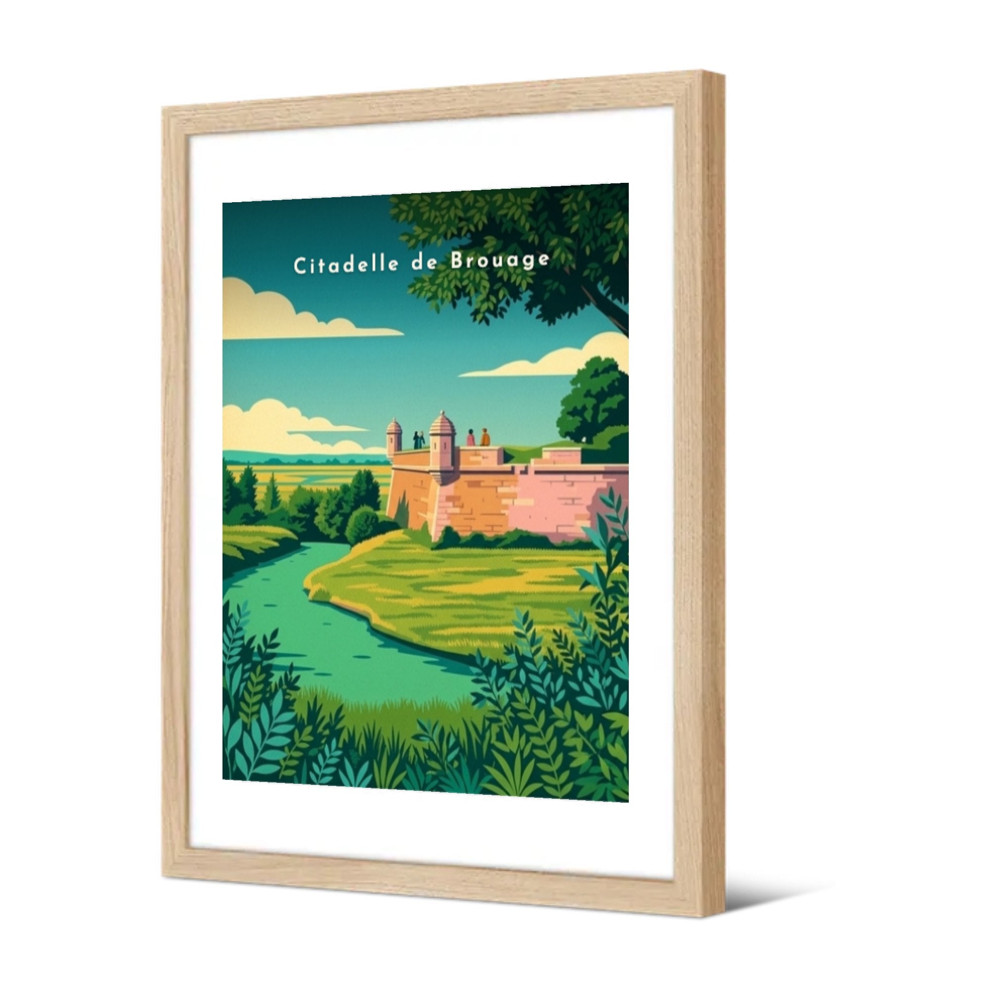 Citadelle de Brouage — Pôdevache, encadrée, vue de trois quarts