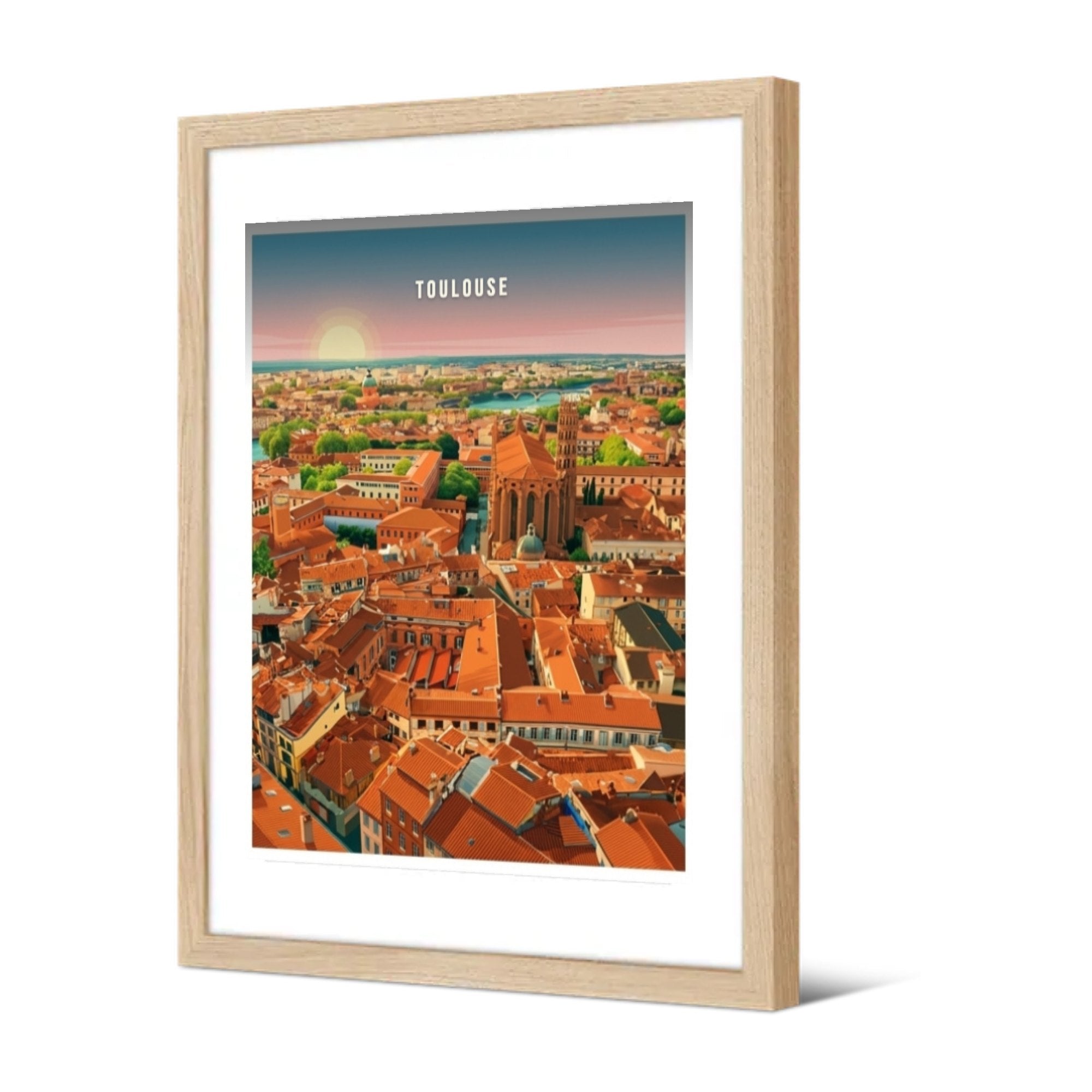 Vue sur le Couvent des Jacobins — Pôdevache, encadrée, vue de trois quarts