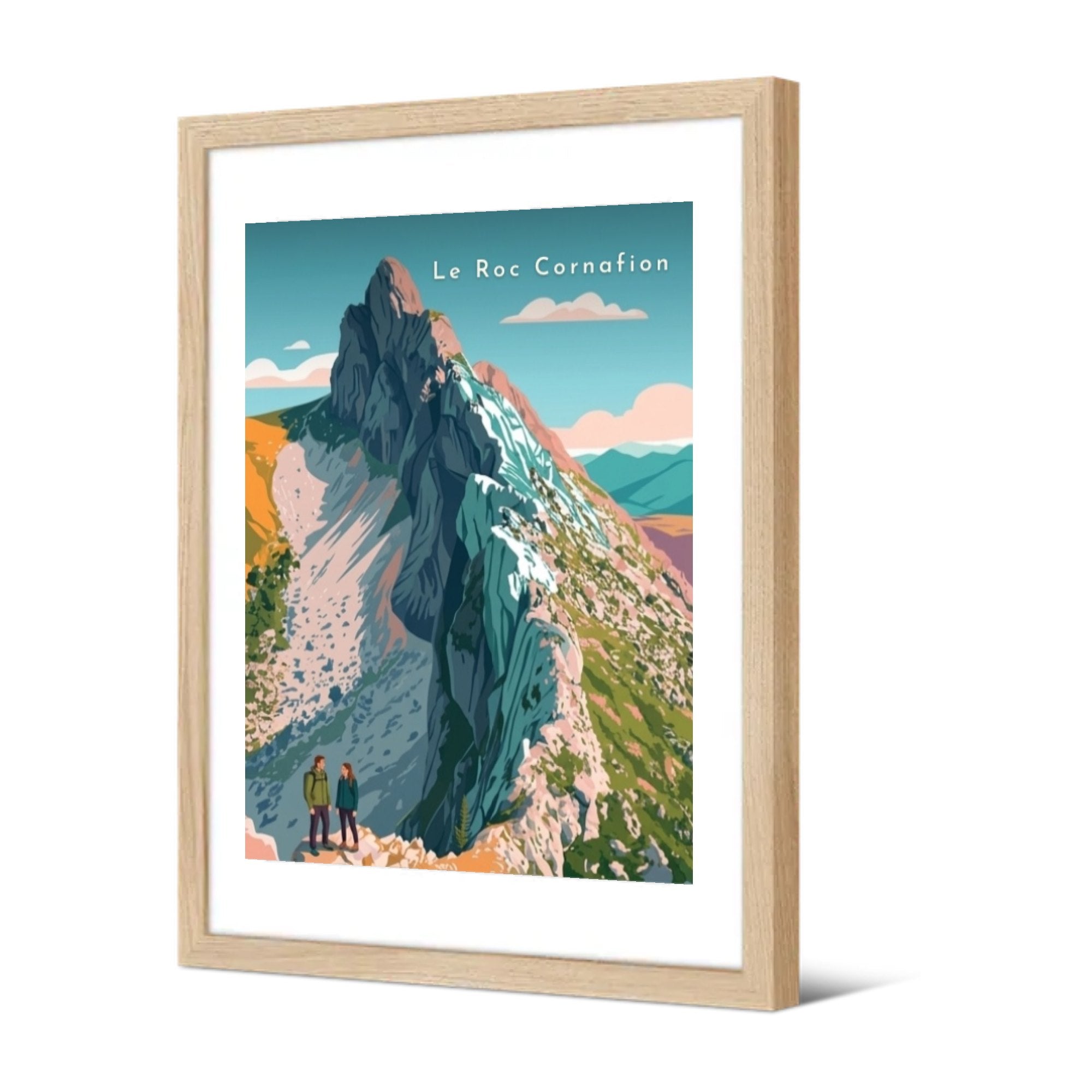 Le Roc Cornafion — Pôdevache, encadrée, vue de trois quarts