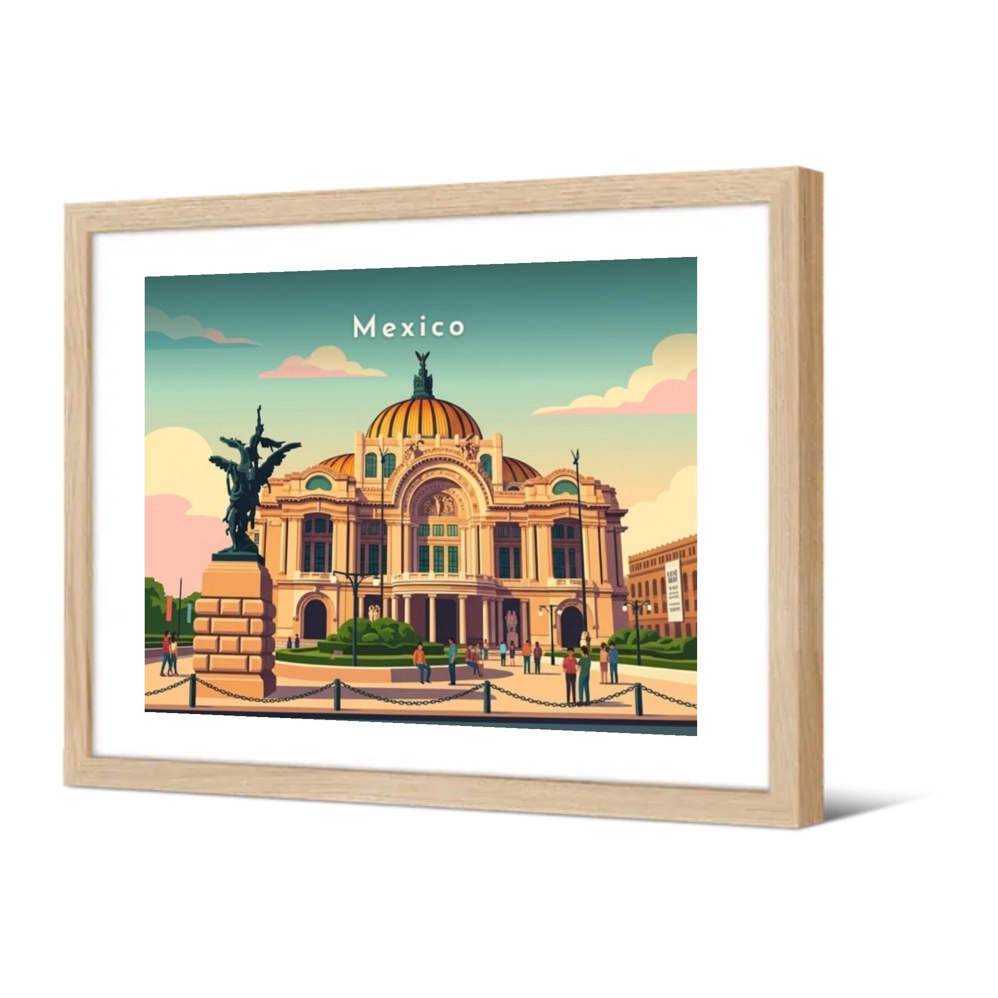 Palacio de Bellas Artes — Pôdevache, encadrée, vue de trois quarts