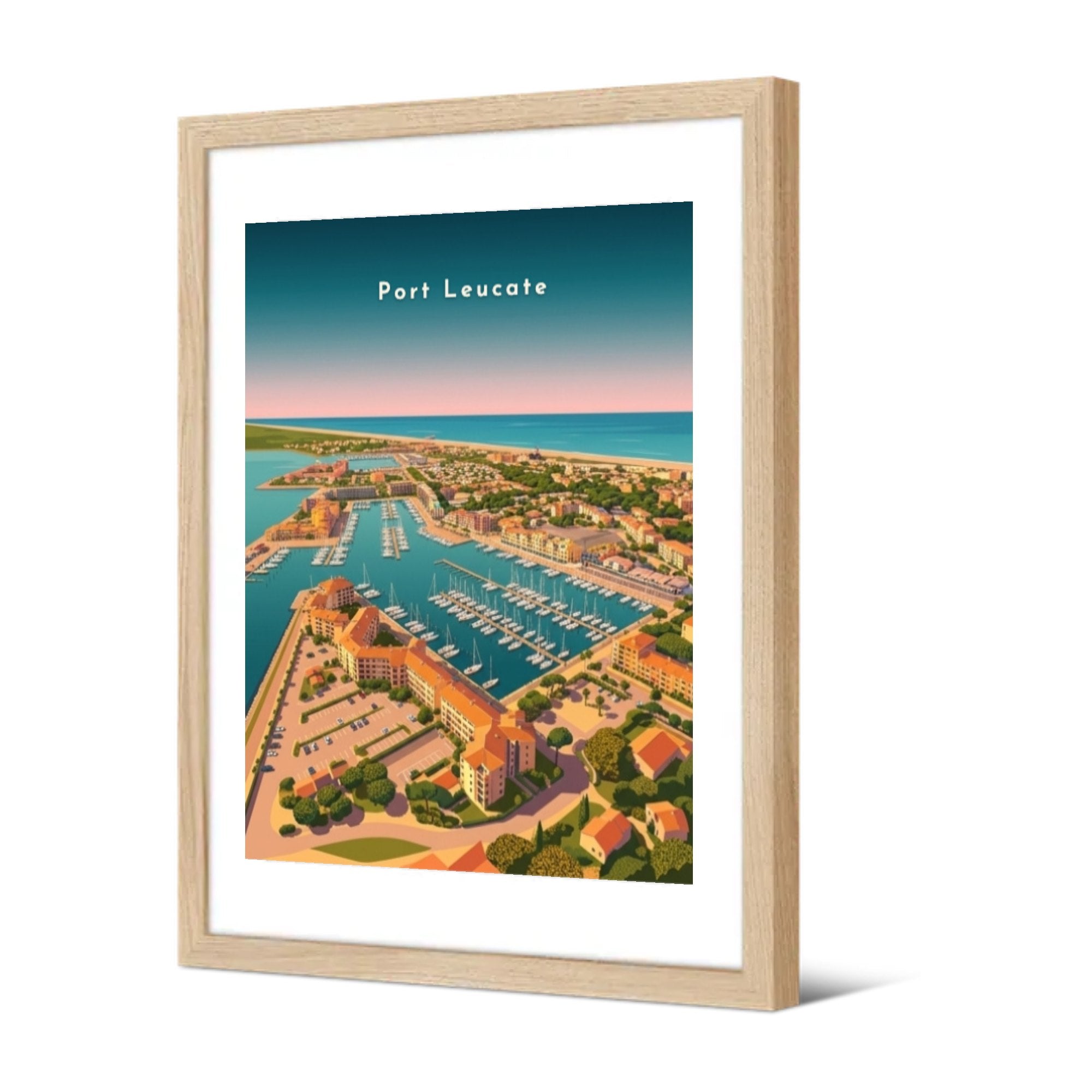 Port Leucate — Pôdevache, encadrée, vue de trois quarts