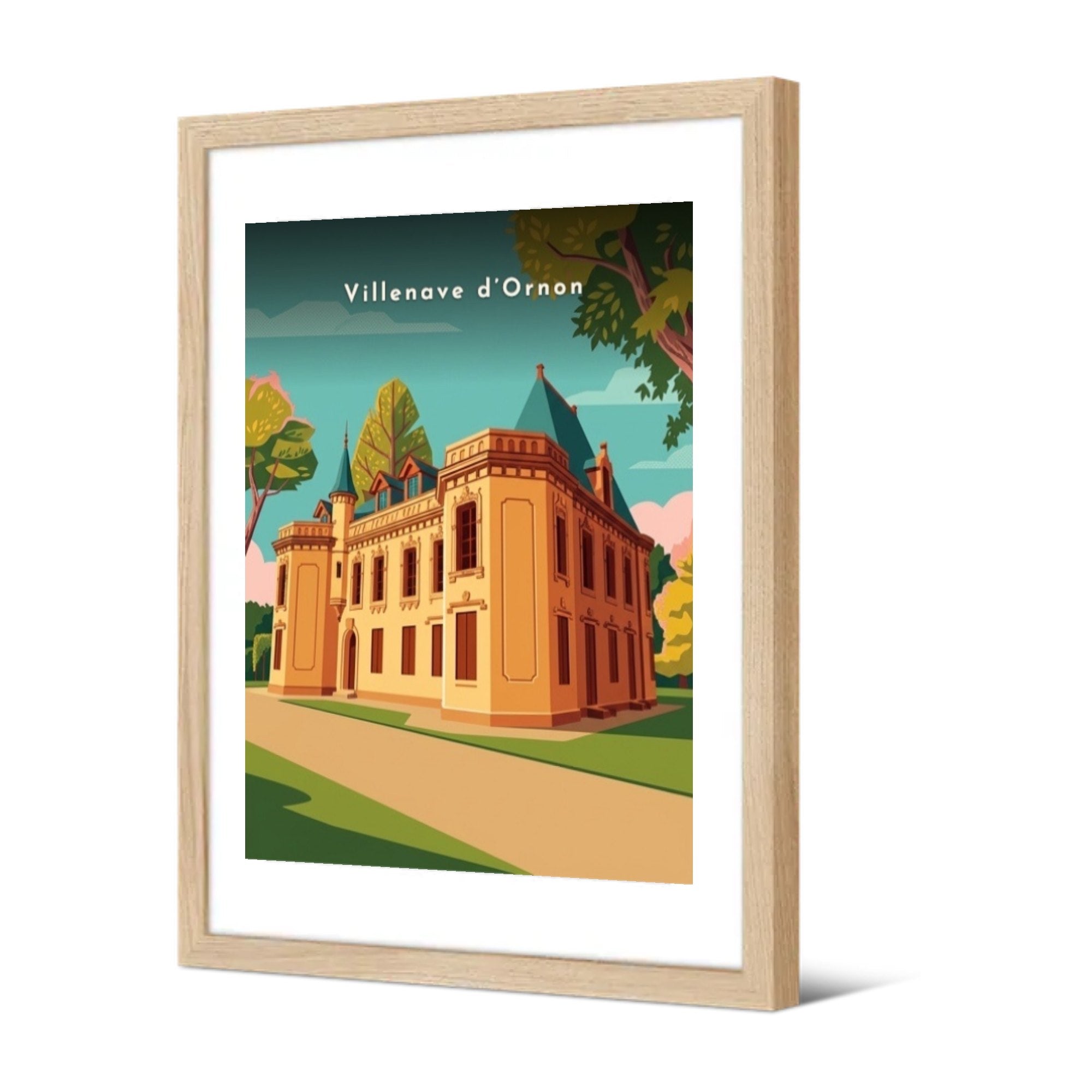 Château Sourreil — Pôdevache, encadrée, vue de trois quarts
