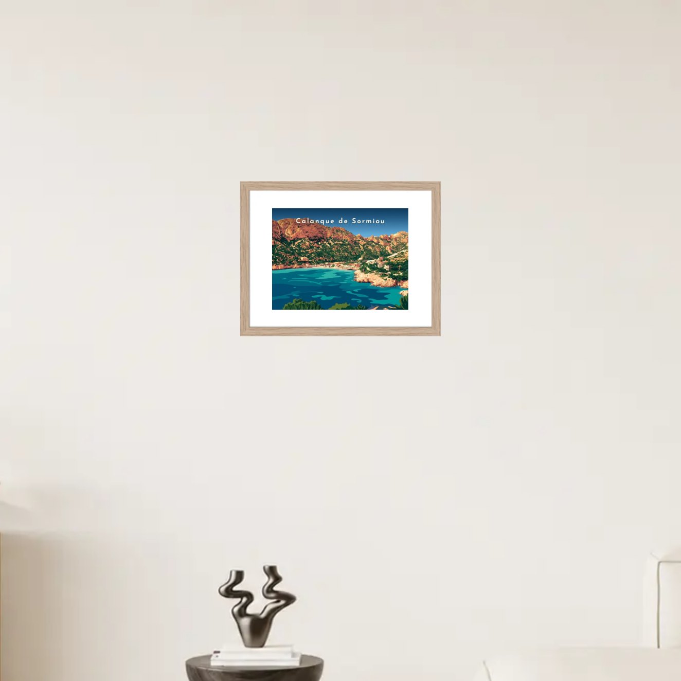 Calanque de Sormiou — Pôdevache, en situation sur un mur