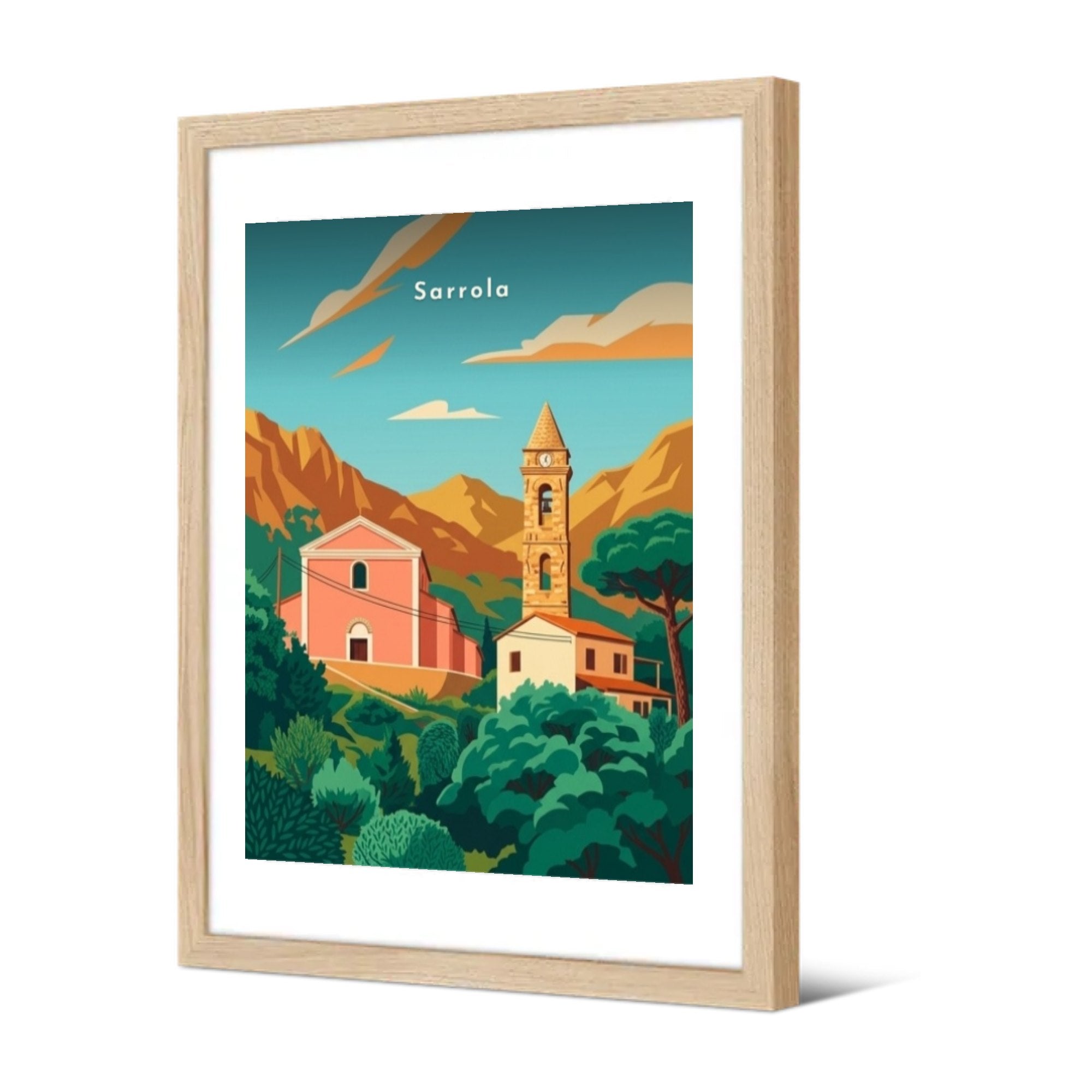 Sarrola — Pôdevache, encadrée, vue de trois quarts